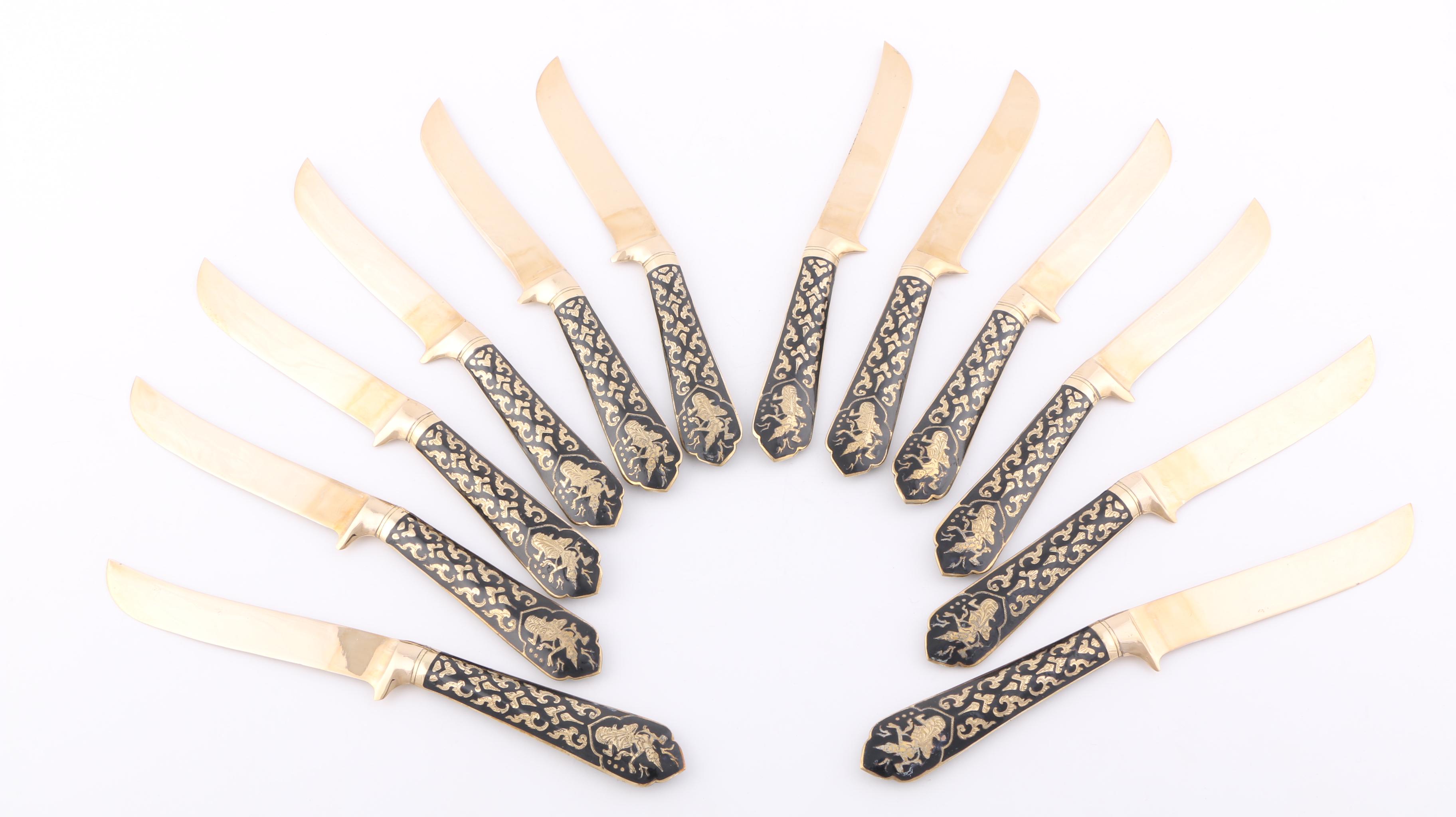 V. Thailand Bronze Flatware Set