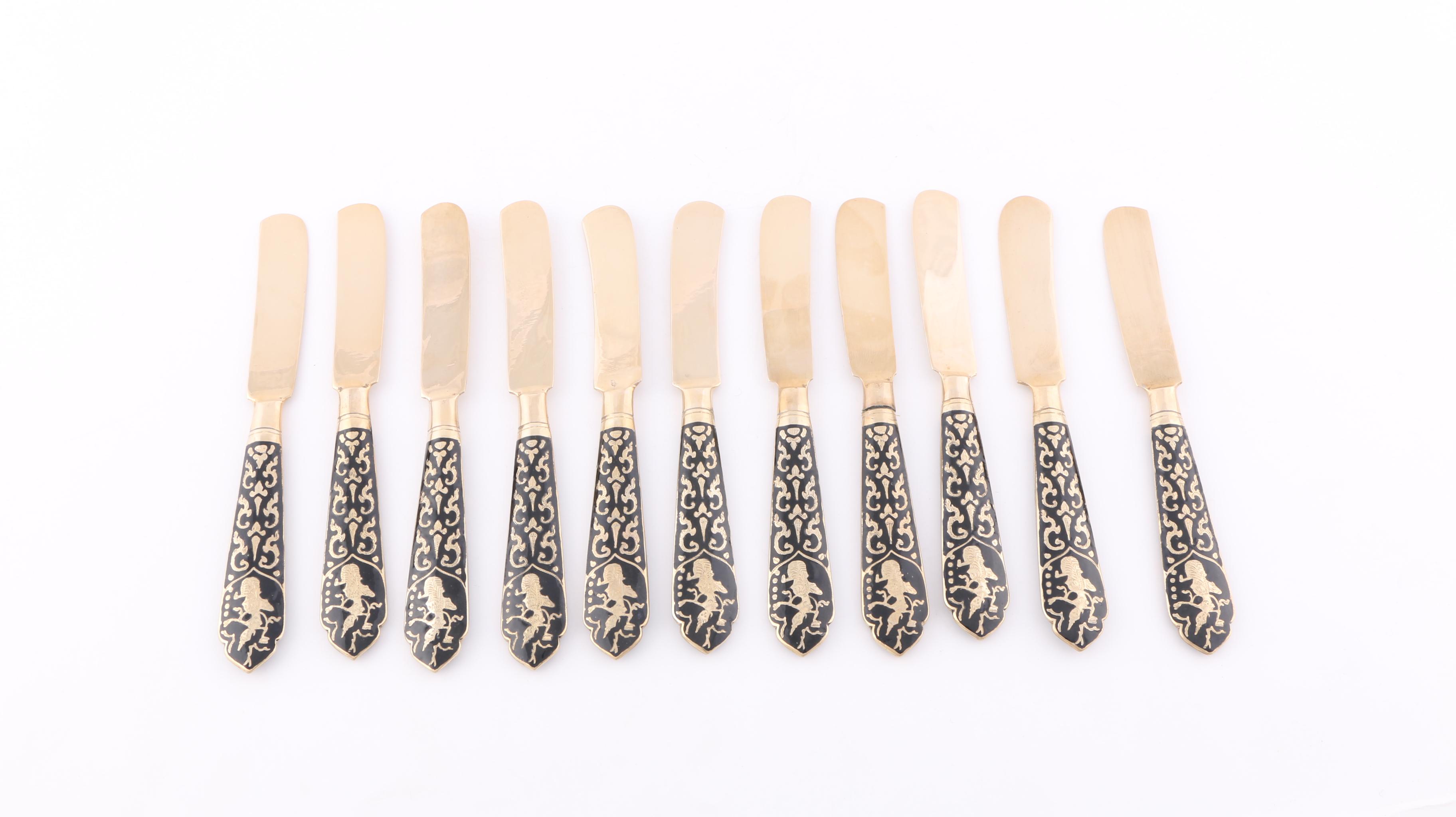 V. Thailand Bronze Flatware Set