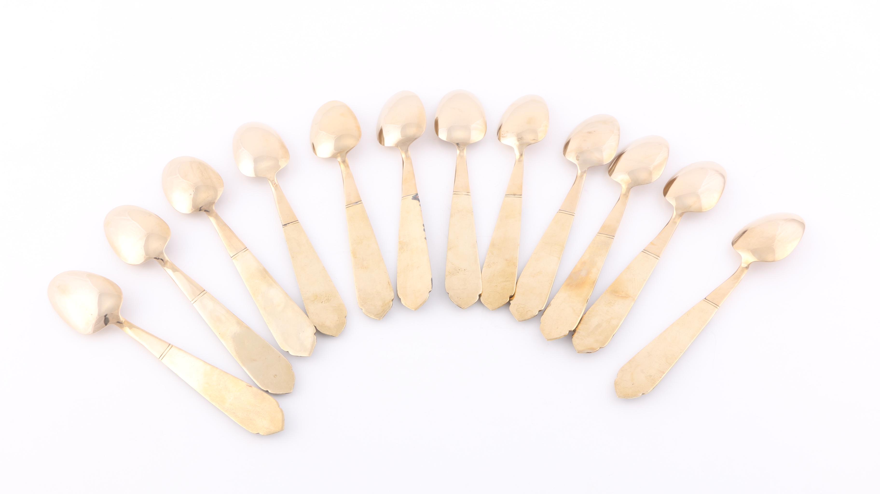 V. Thailand Bronze Flatware Set