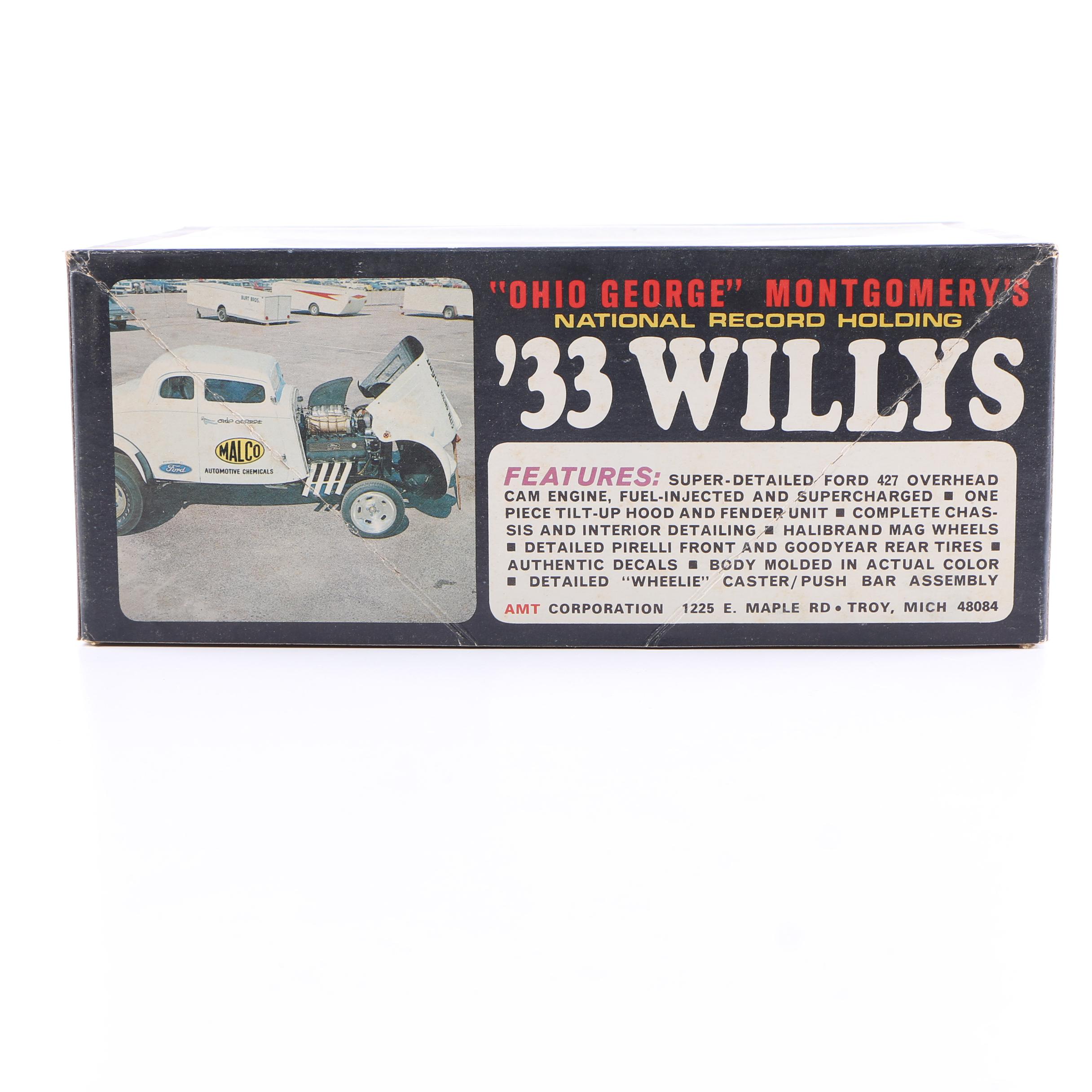 Collection of Vintage Model Car Kits featuring AMT