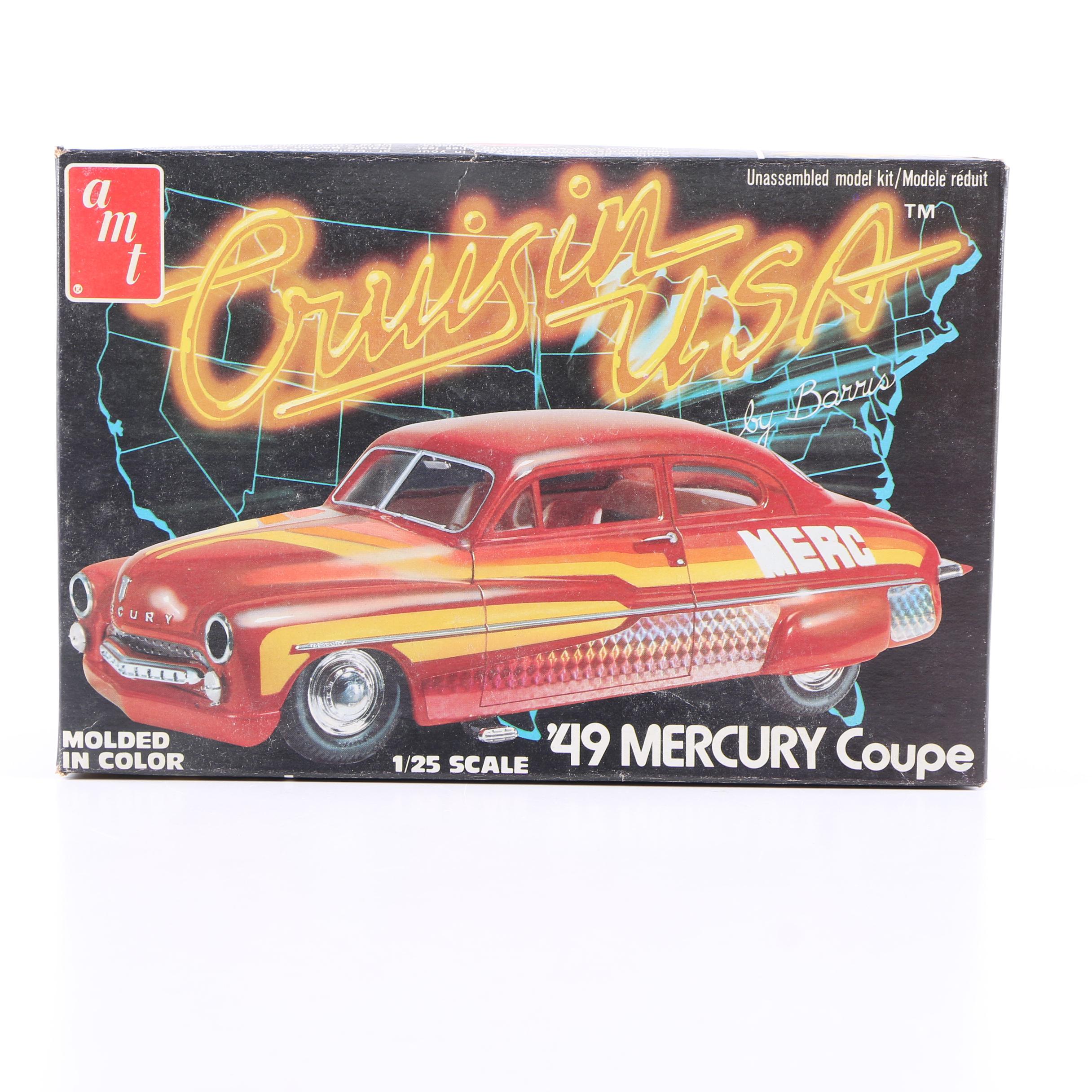 Collection of Vintage Model Car Kits featuring AMT