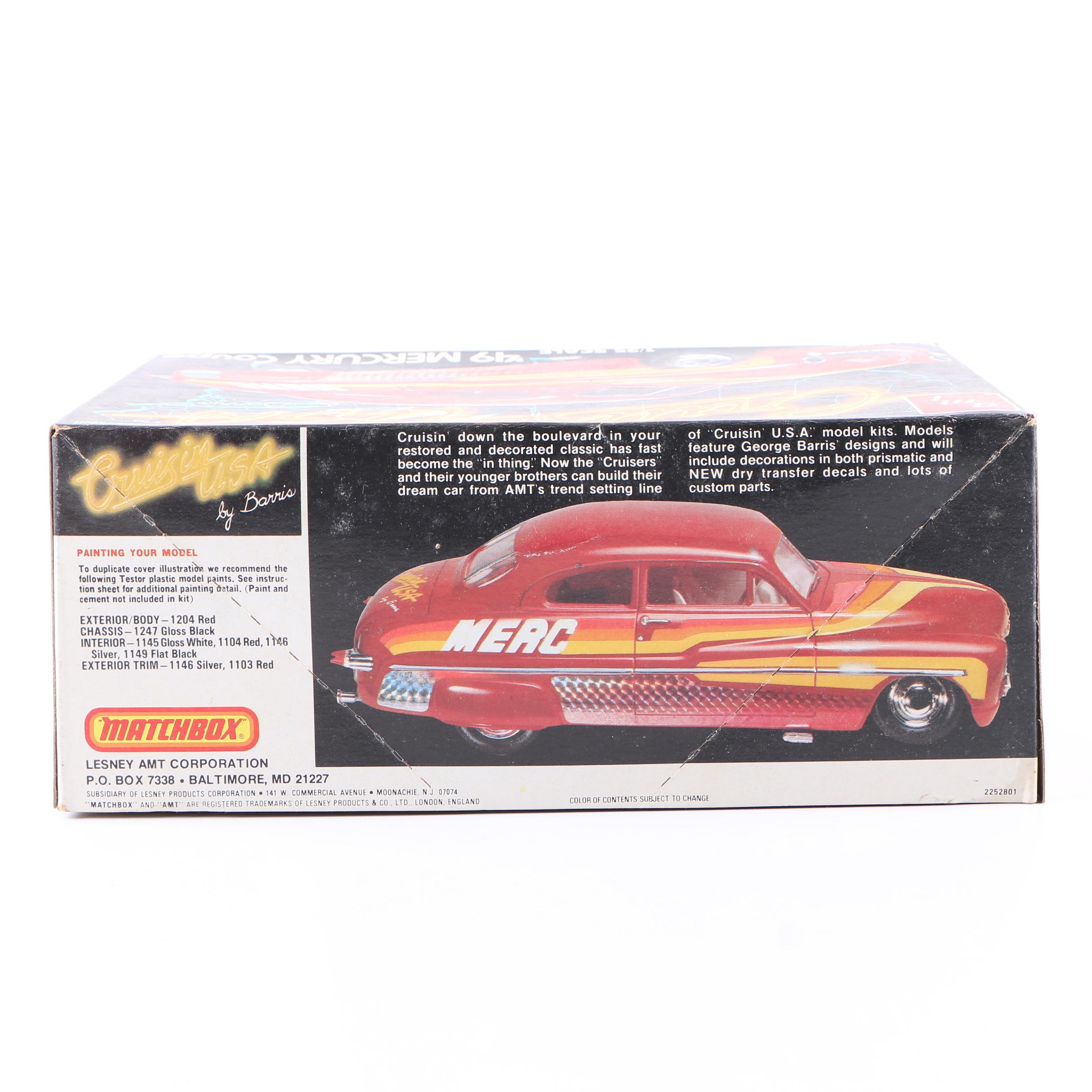 Collection of Vintage Model Car Kits featuring AMT