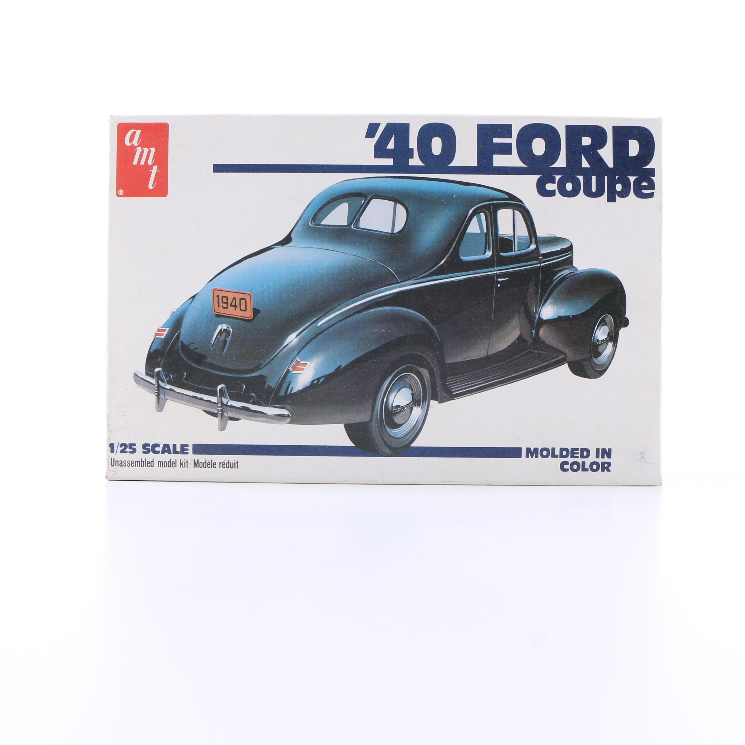 Collection of Vintage Model Car Kits featuring AMT