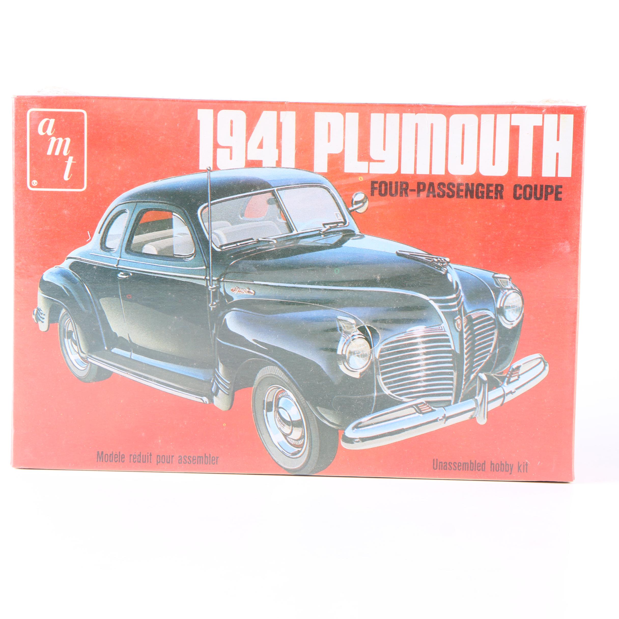 Collection of Vintage Model Car Kits featuring AMT