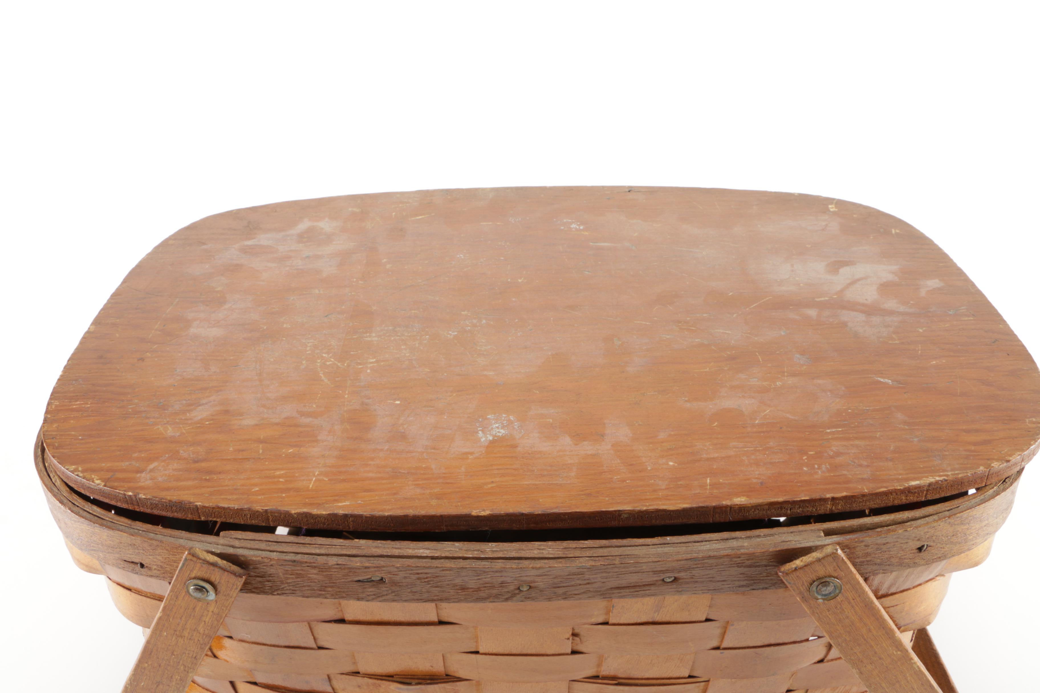 Pair of Woven Picnic Baskets