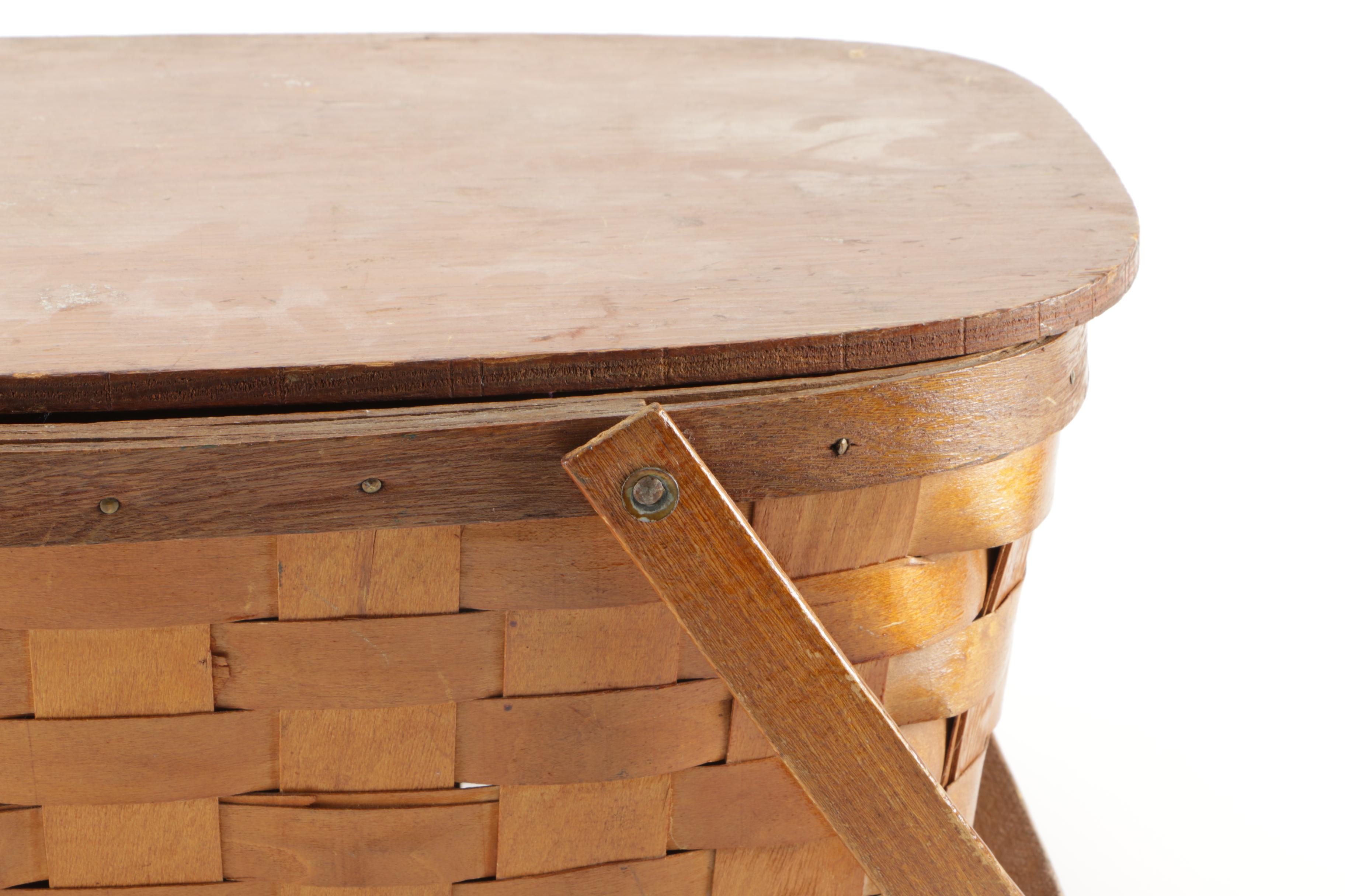 Pair of Woven Picnic Baskets