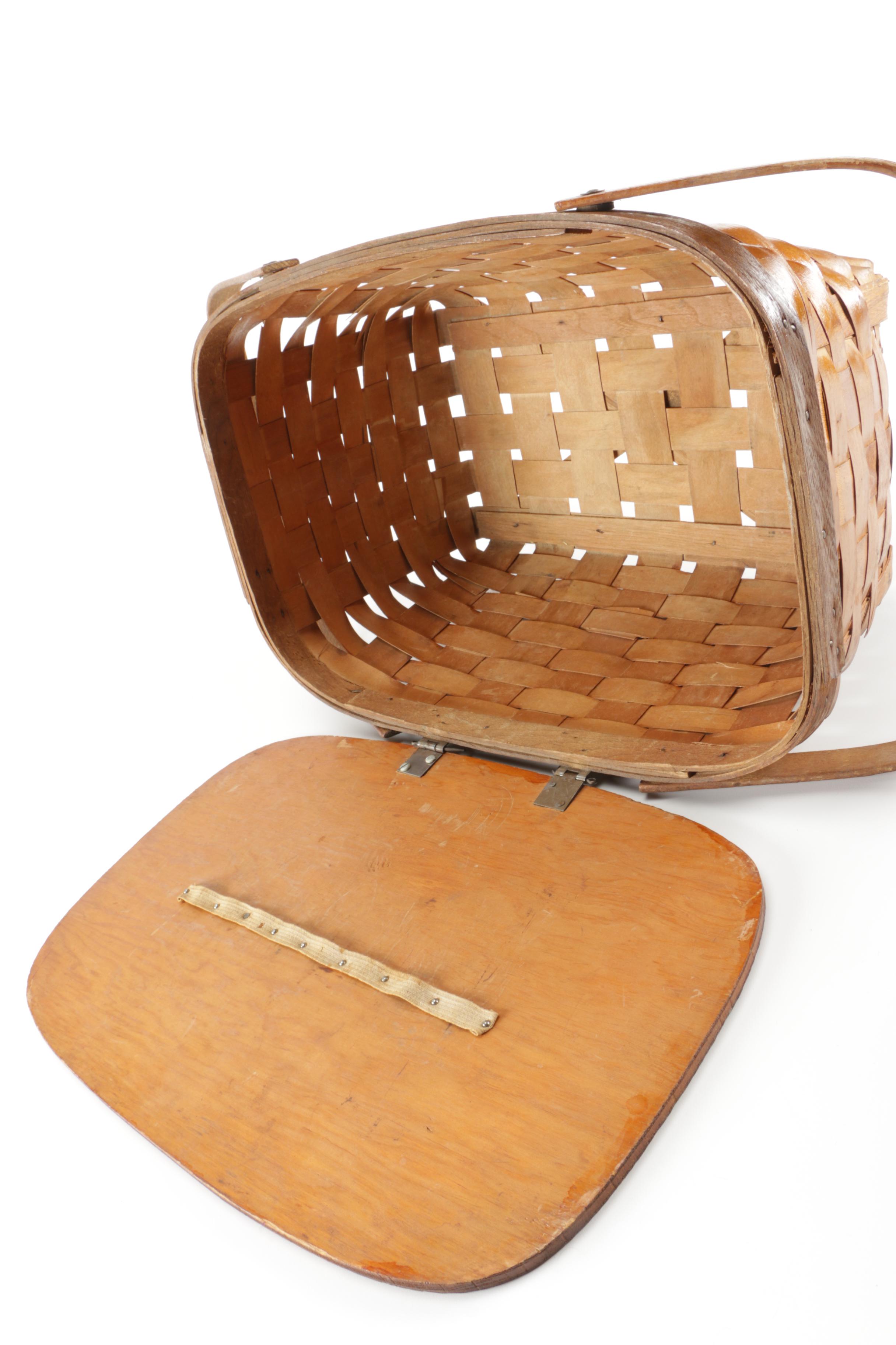 Pair of Woven Picnic Baskets