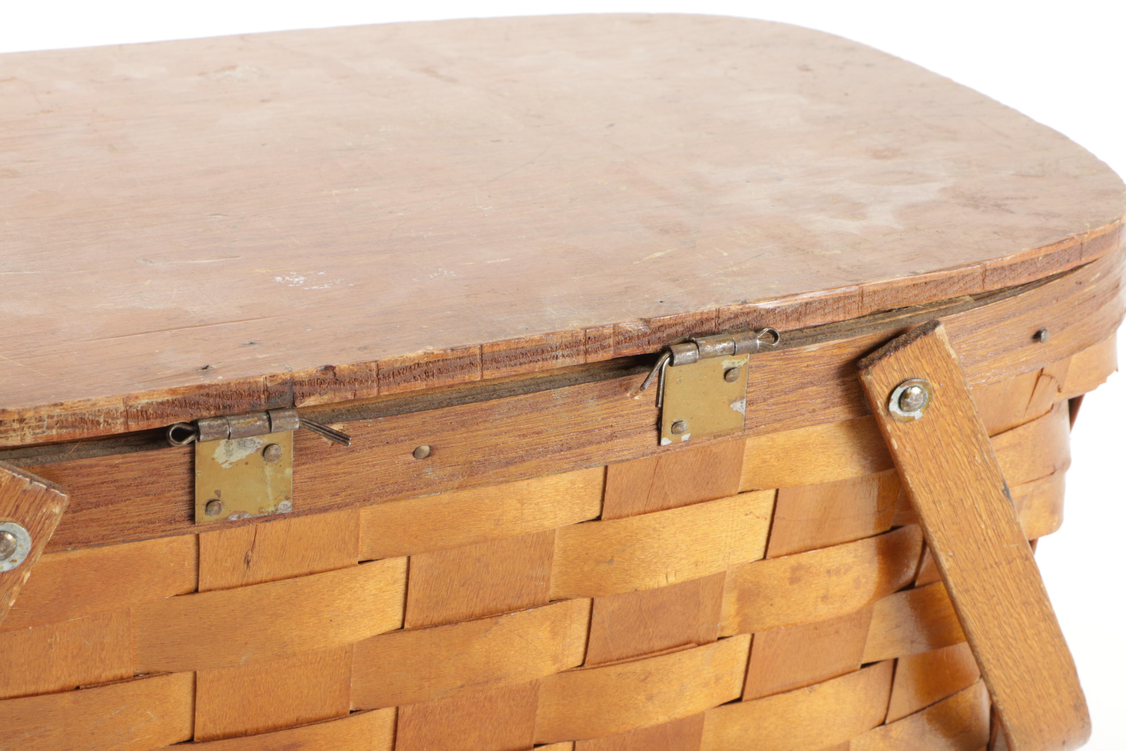 Pair of Woven Picnic Baskets