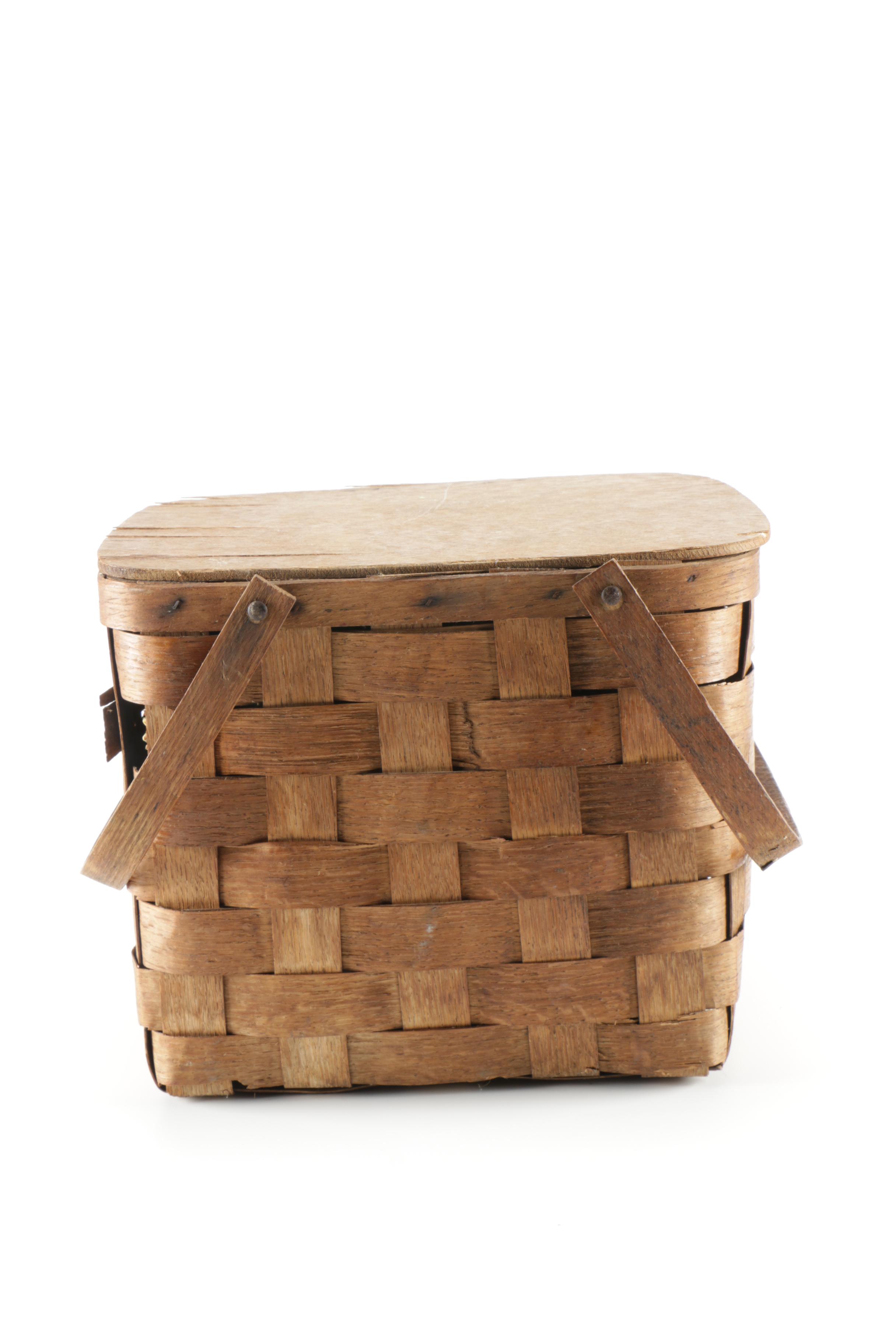 Pair of Woven Picnic Baskets