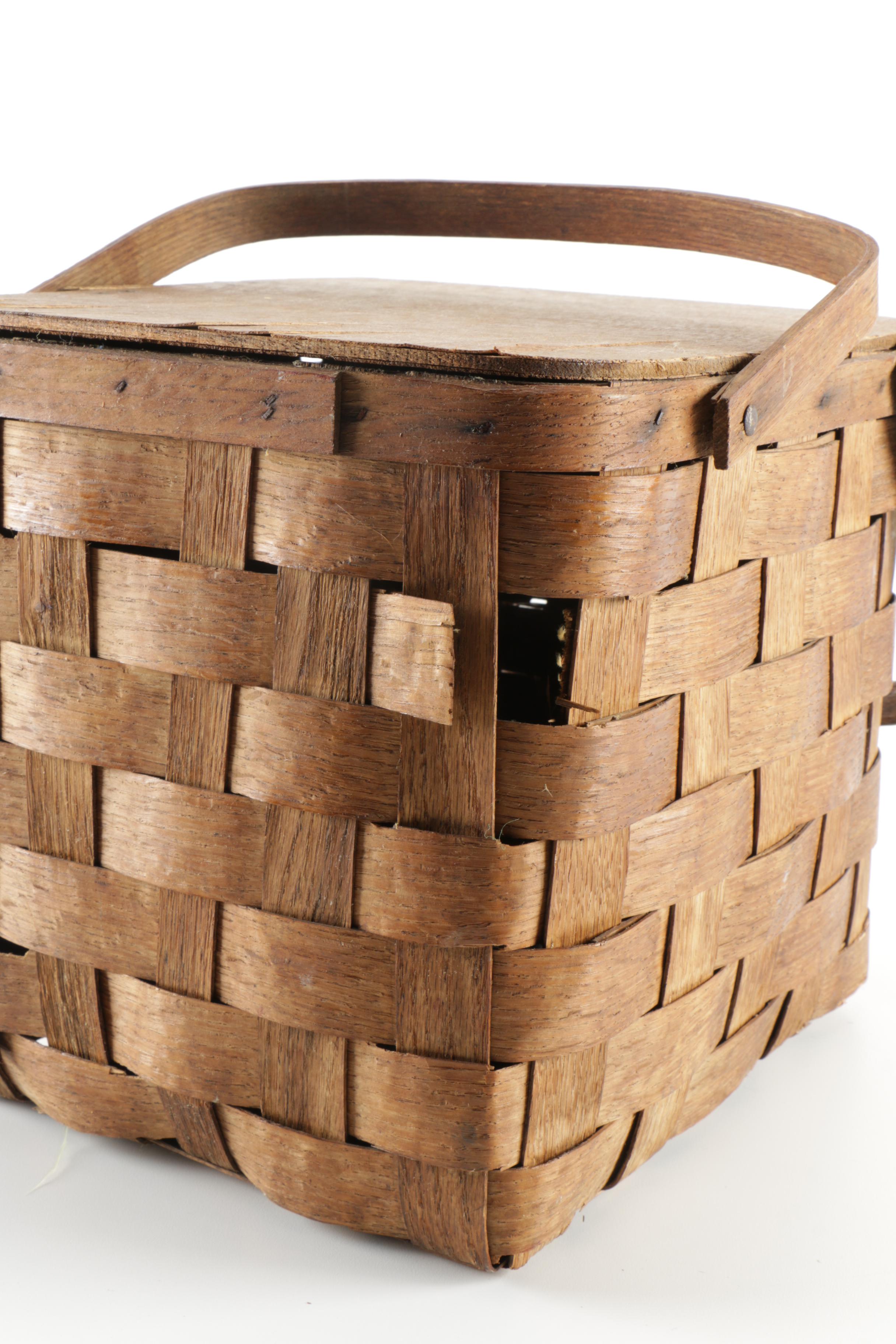 Pair of Woven Picnic Baskets