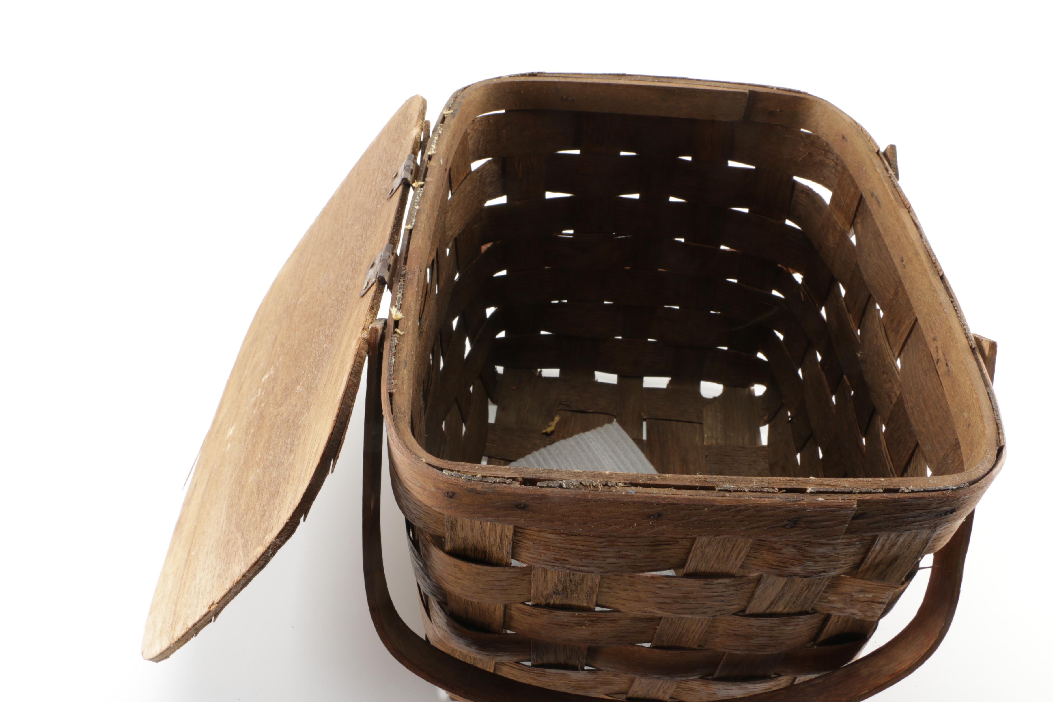 Pair of Woven Picnic Baskets