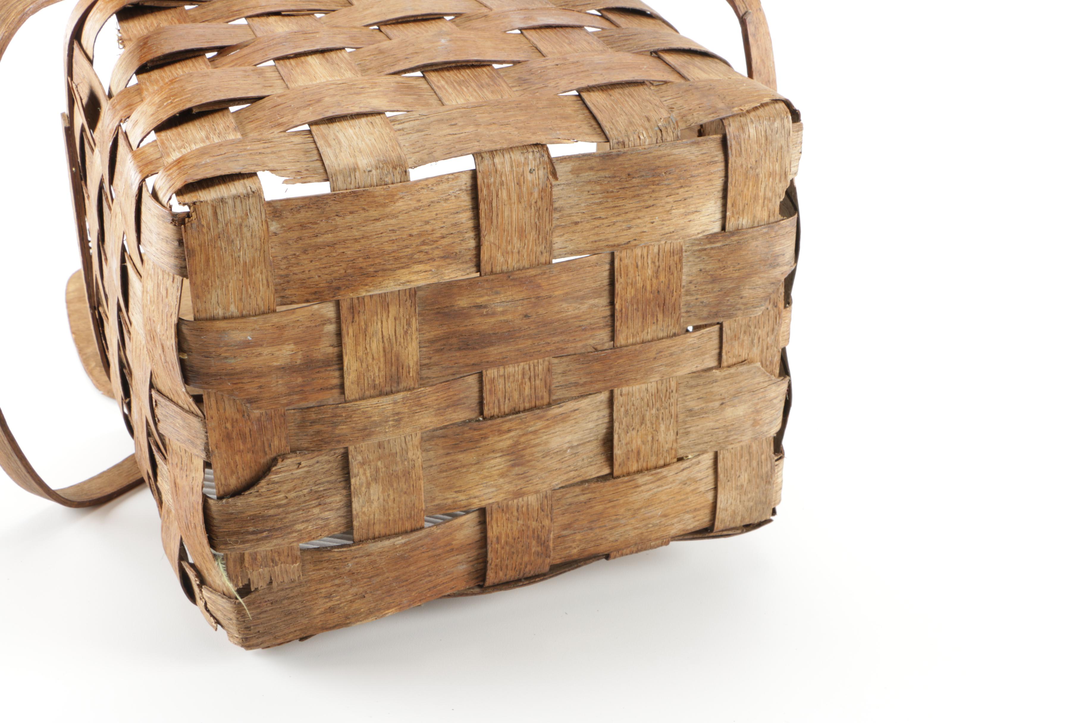 Pair of Woven Picnic Baskets