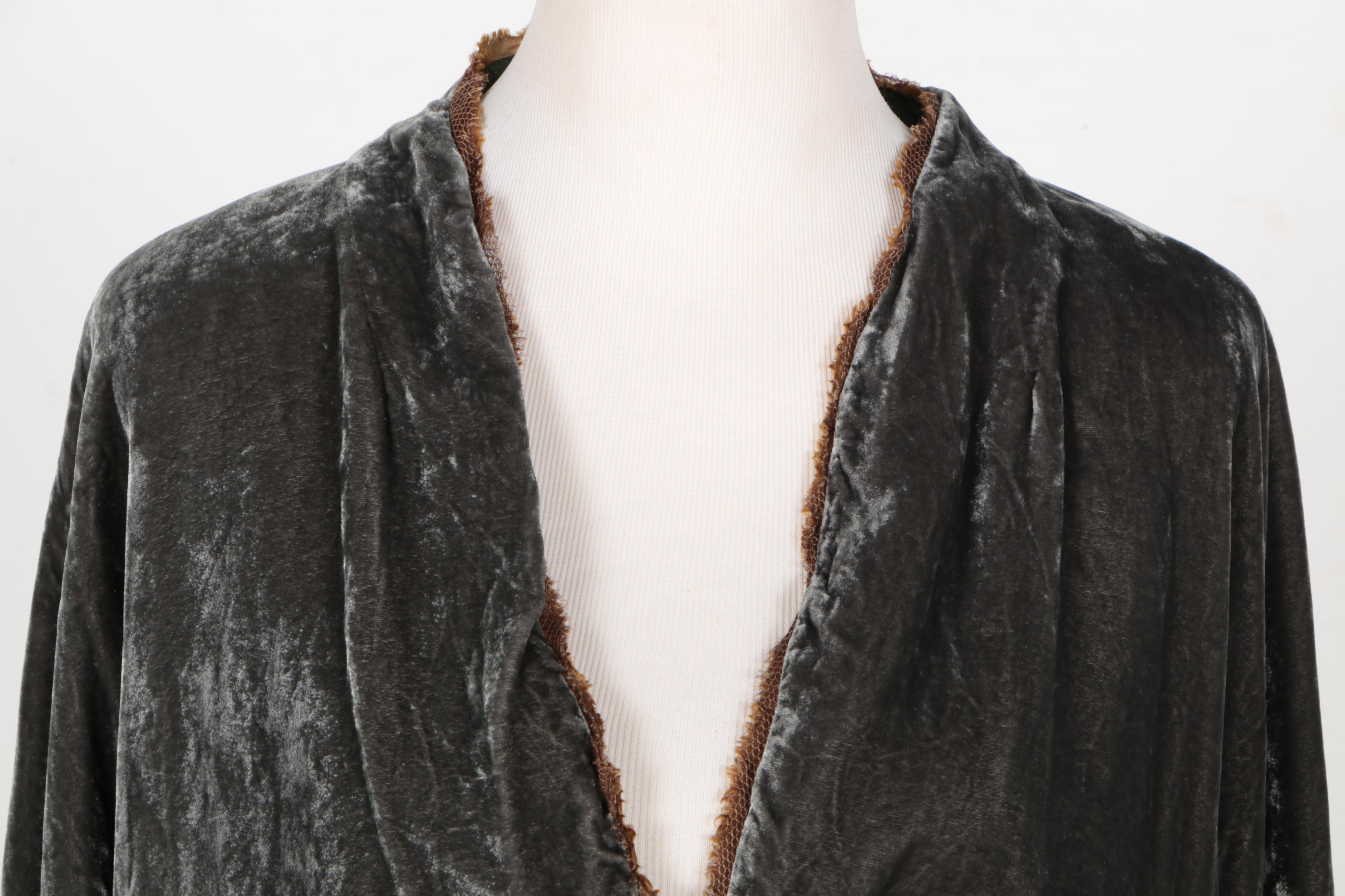 Easton Pearson Crushed Velvet Cardigan