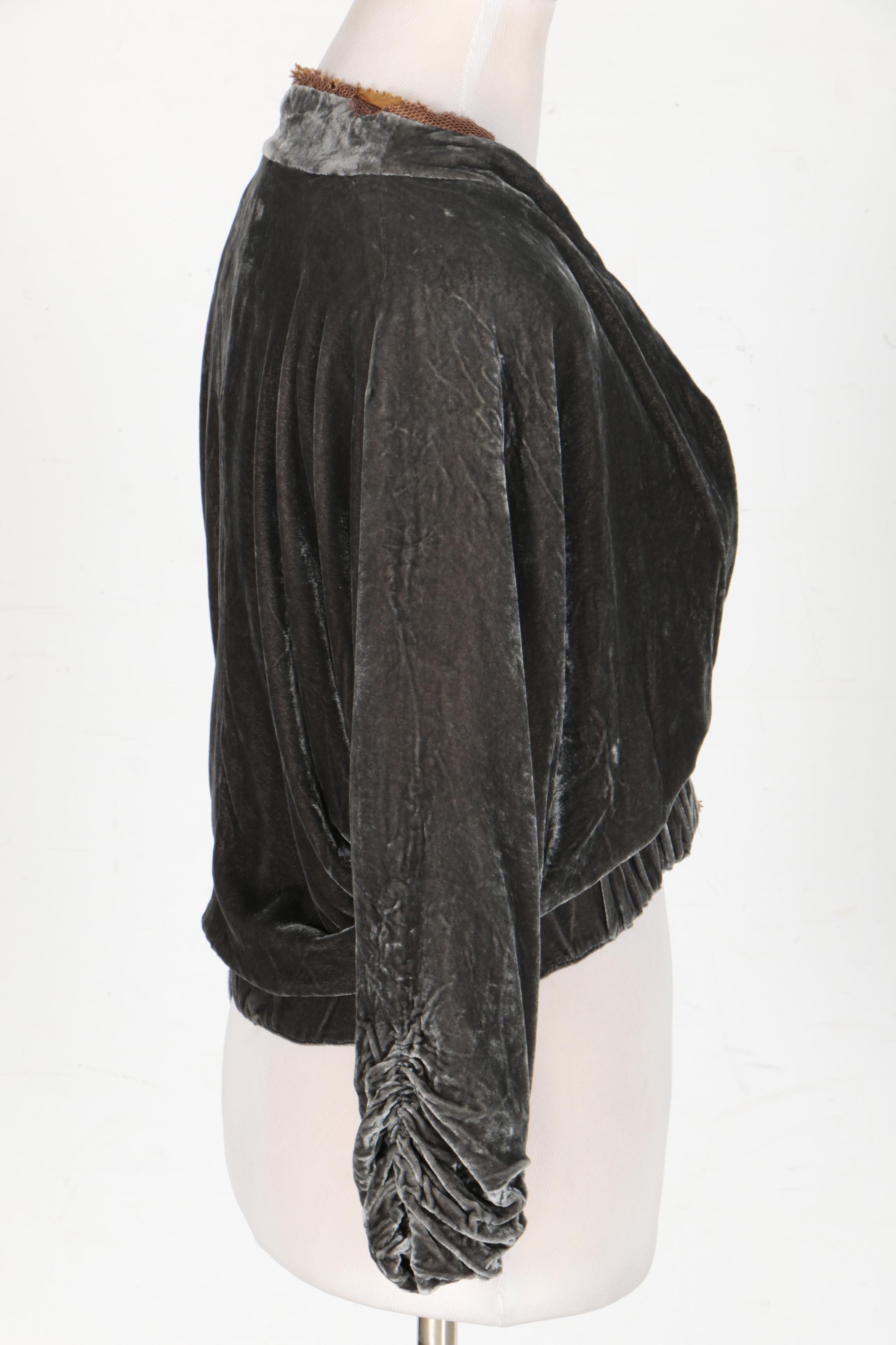 Easton Pearson Crushed Velvet Cardigan