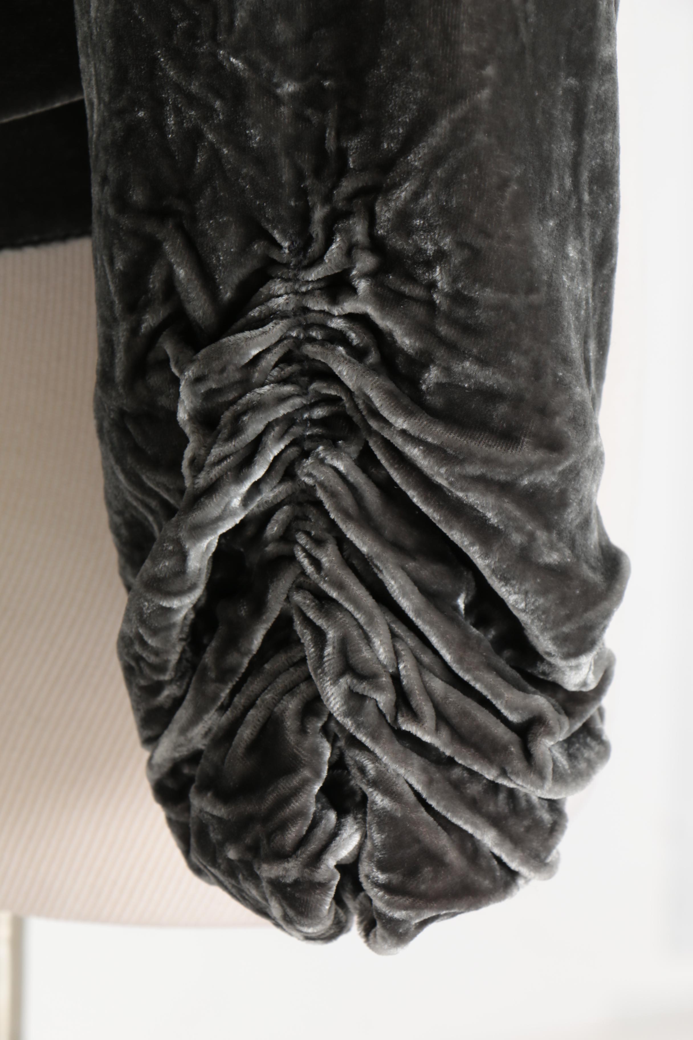 Easton Pearson Crushed Velvet Cardigan