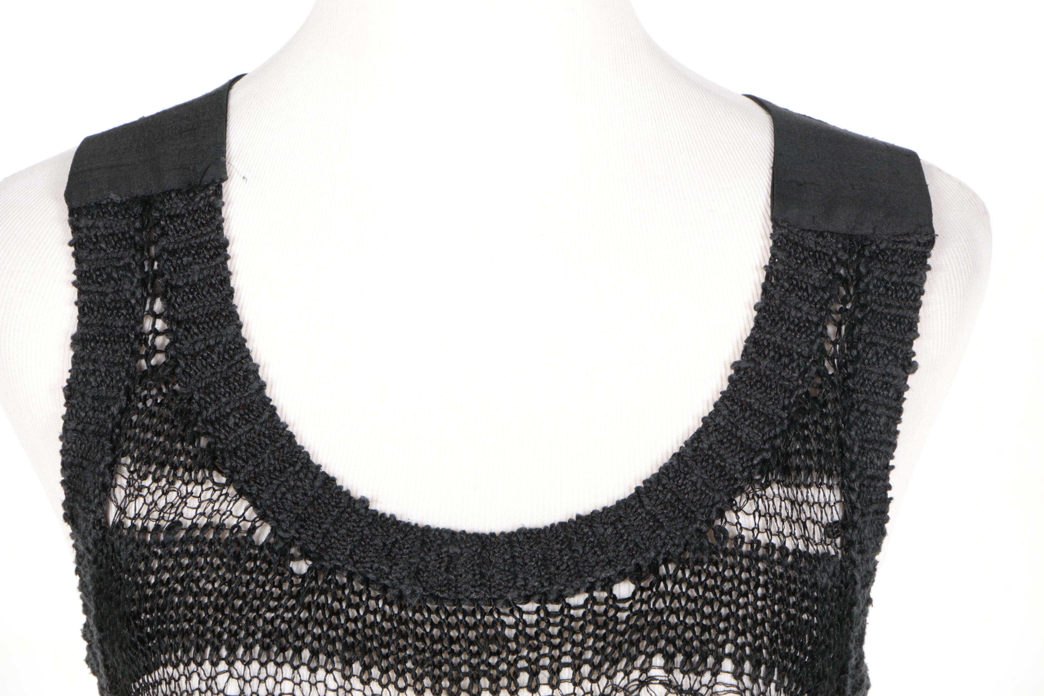 Veronique Branquinho Knit Tank with Lace Up Shoulder Straps