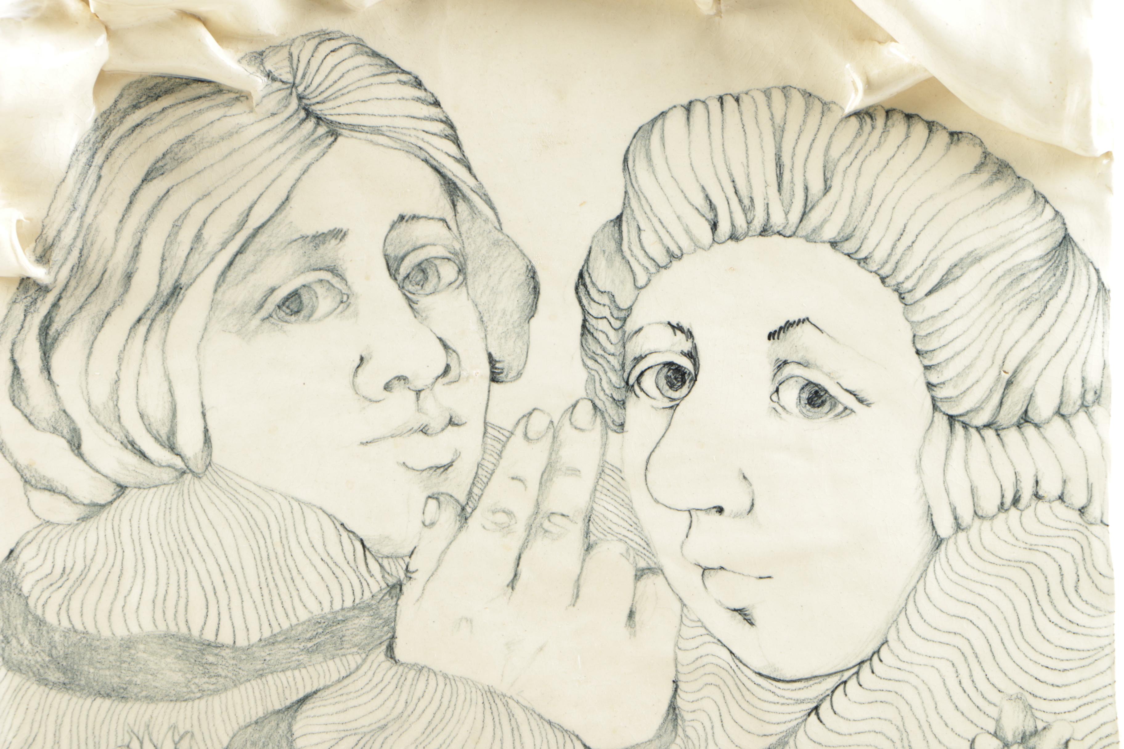 Mary Lou Higgins Ceramic Wall Hanging