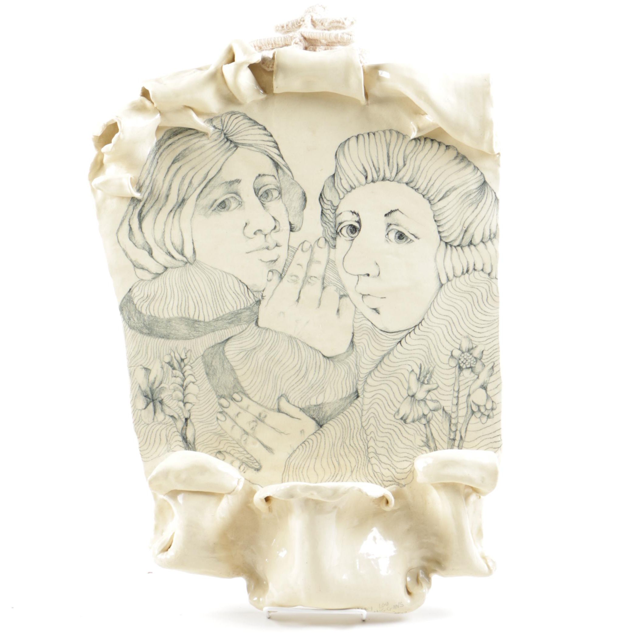 Mary Lou Higgins Ceramic Wall Hanging