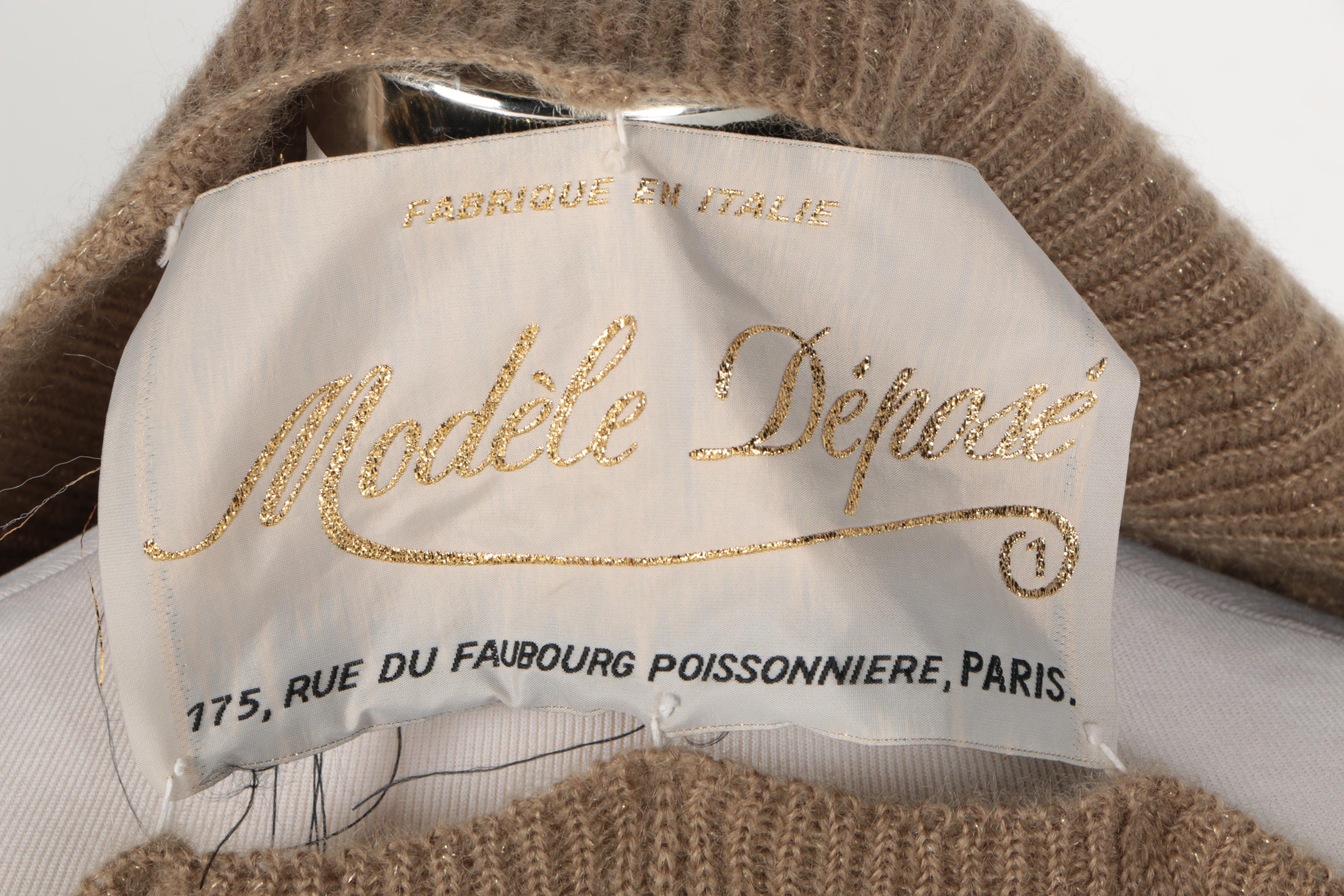 Modéle Deposé  Mohair Blend Italian Knitwear
