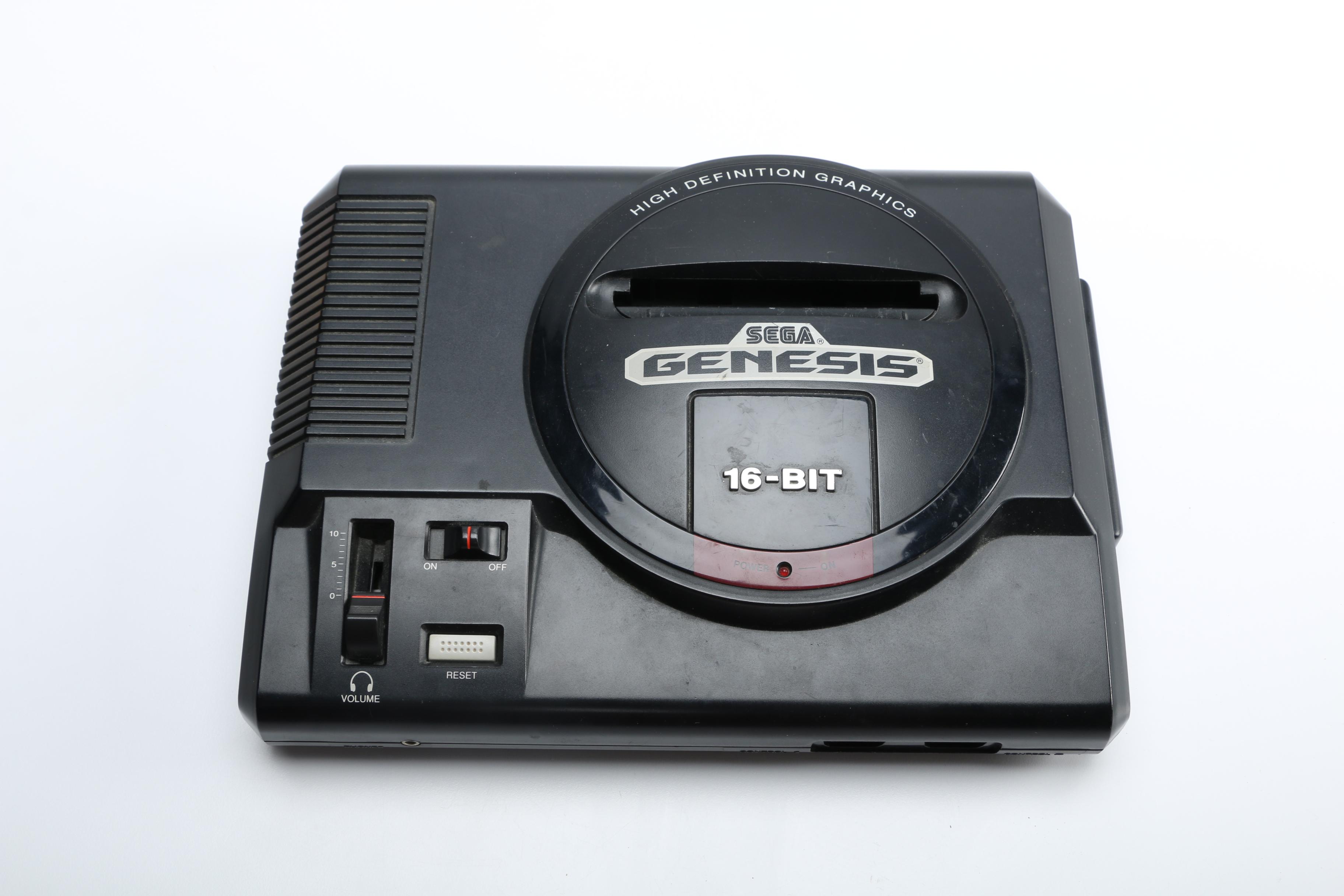 Sega Genesis Game Console and Accessories