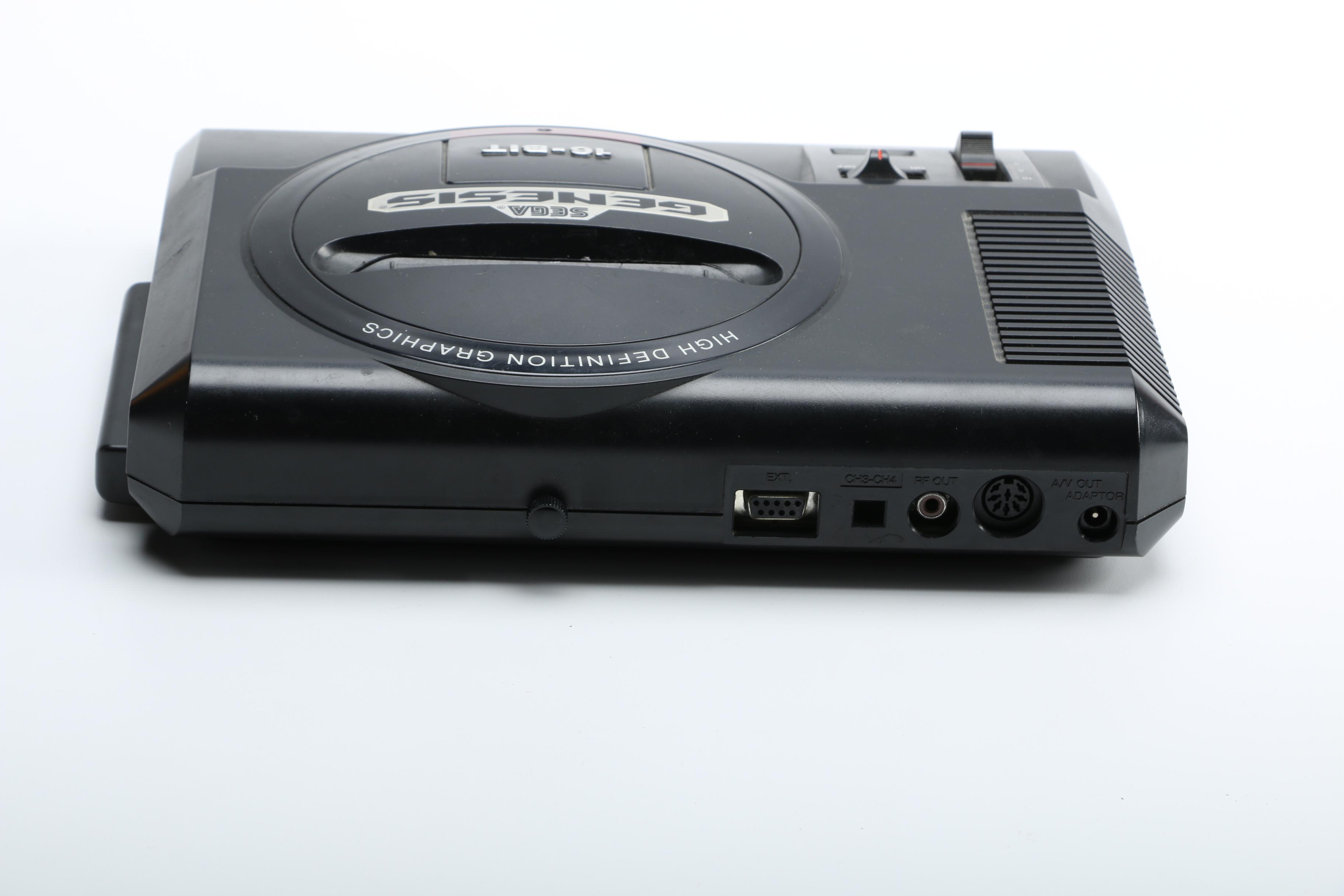 Sega Genesis Game Console and Accessories