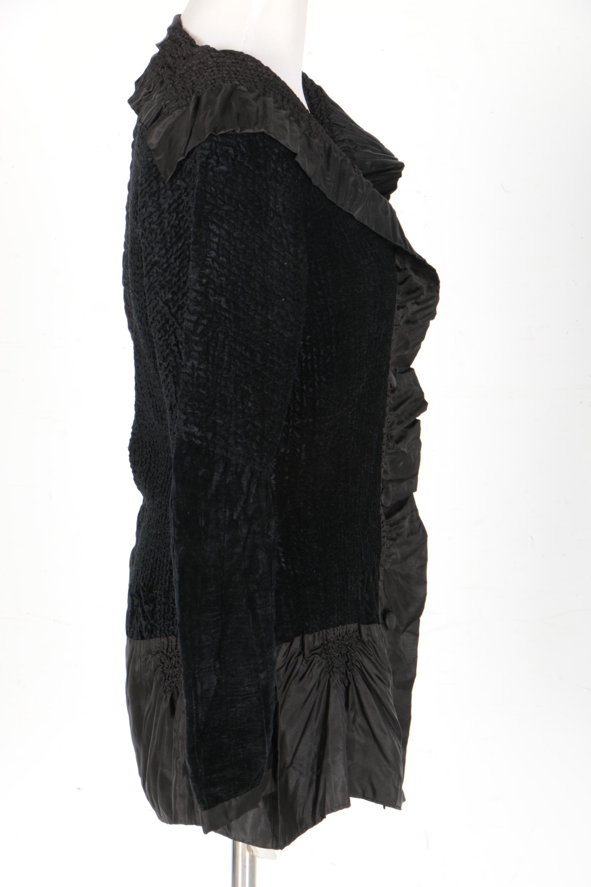 Yoshiki Hishinuma Black Ruffled Jacket