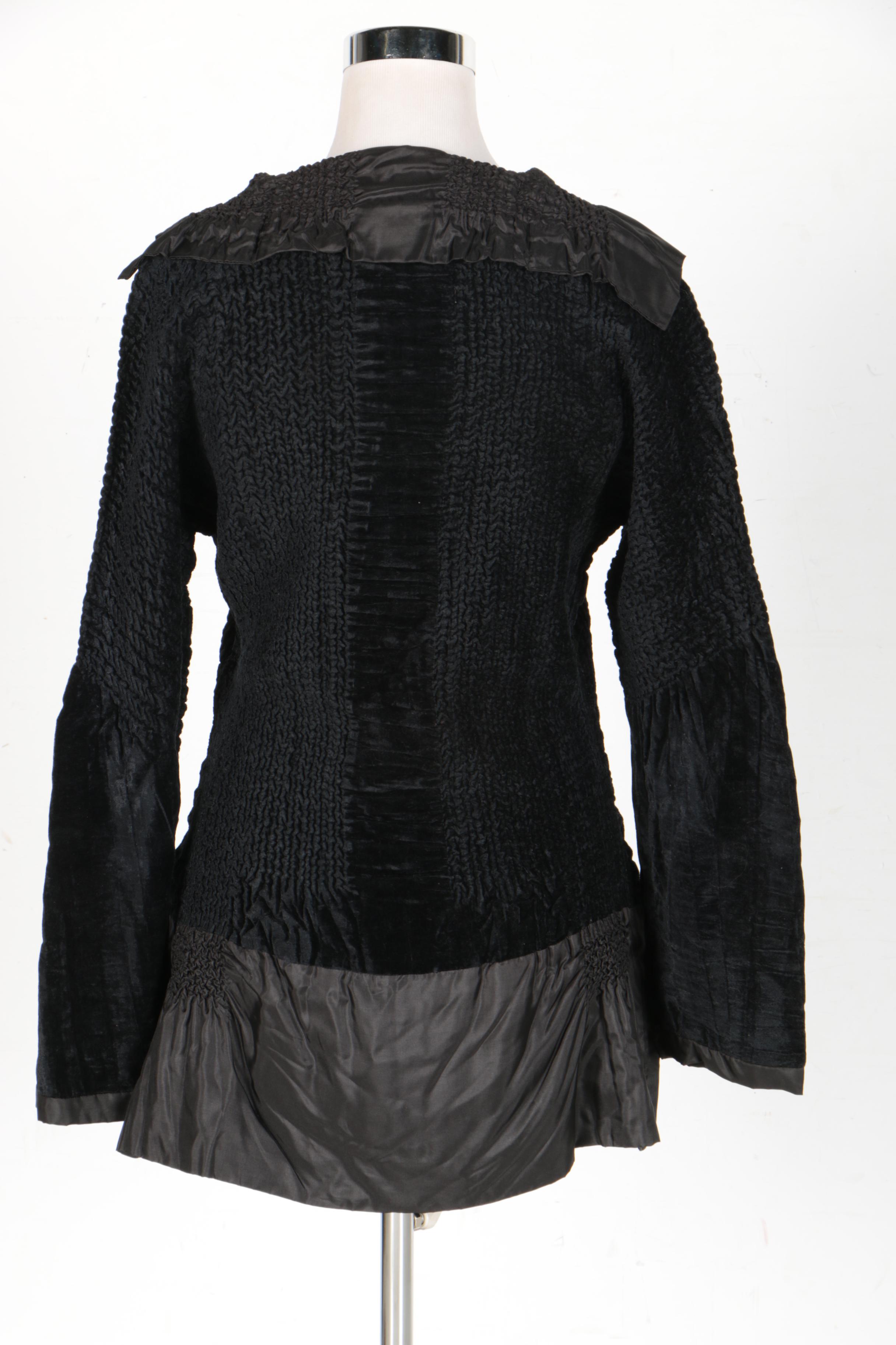 Yoshiki Hishinuma Black Ruffled Jacket