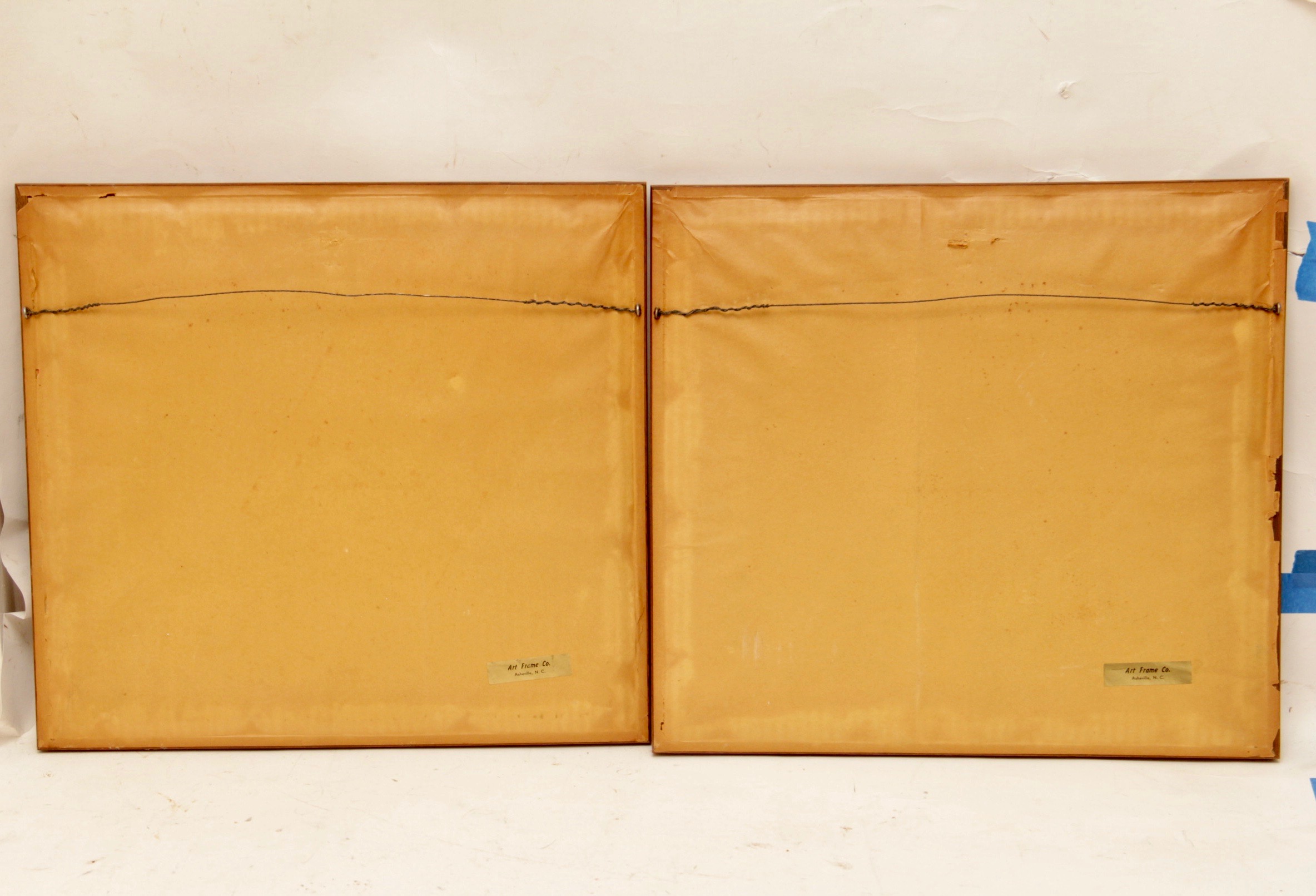 Framed English Offset Lithograph Prints of Series