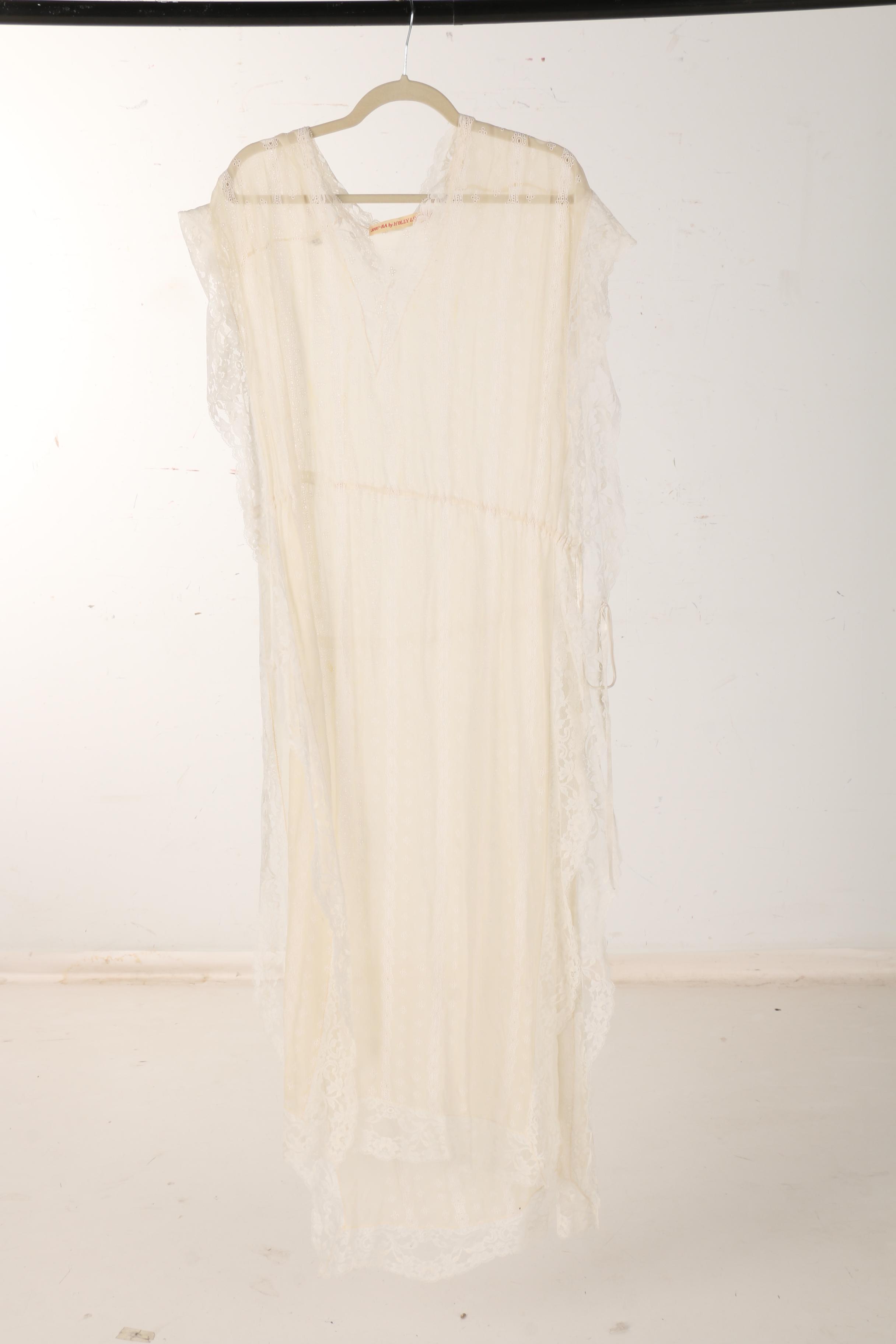 Shu-Ba by Holly Lueders Ivory and White Lace Slip