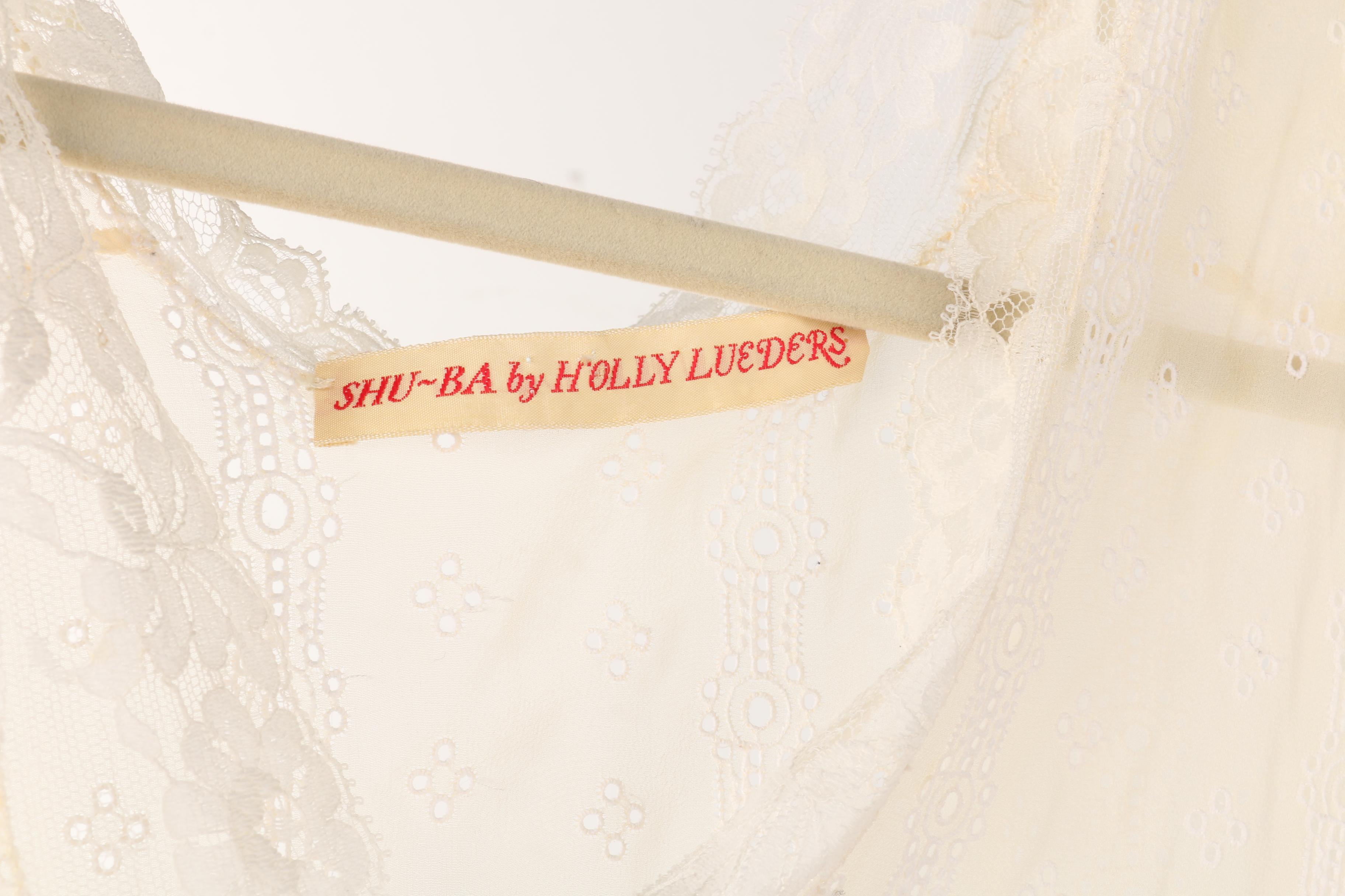 Shu-Ba by Holly Lueders Ivory and White Lace Slip