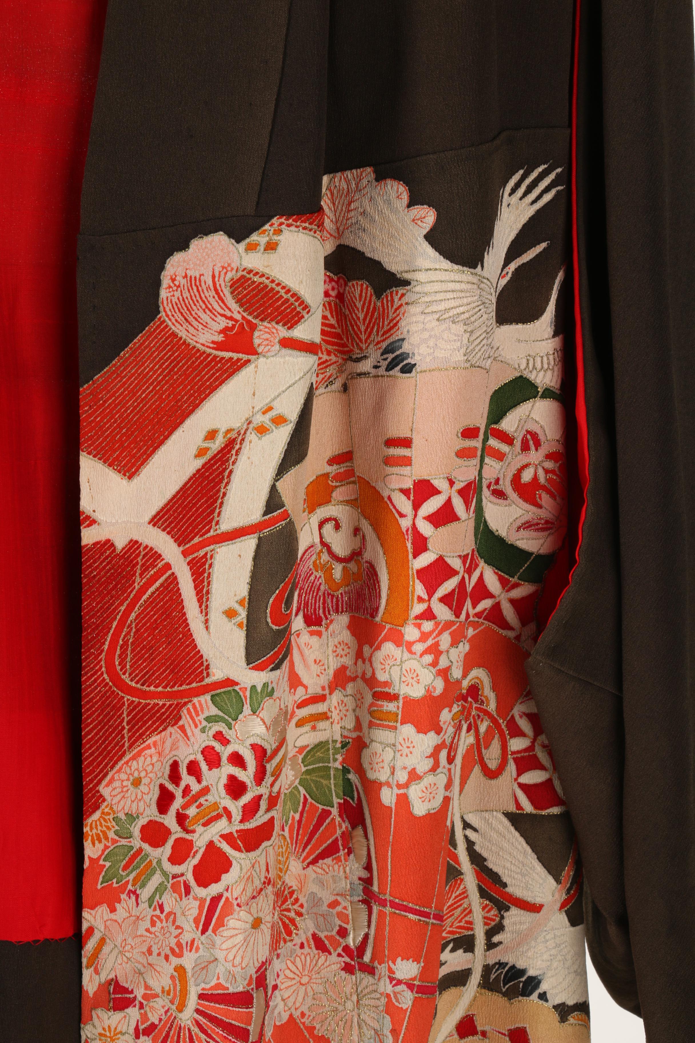 Asian Inspired Silk Kimono Robe