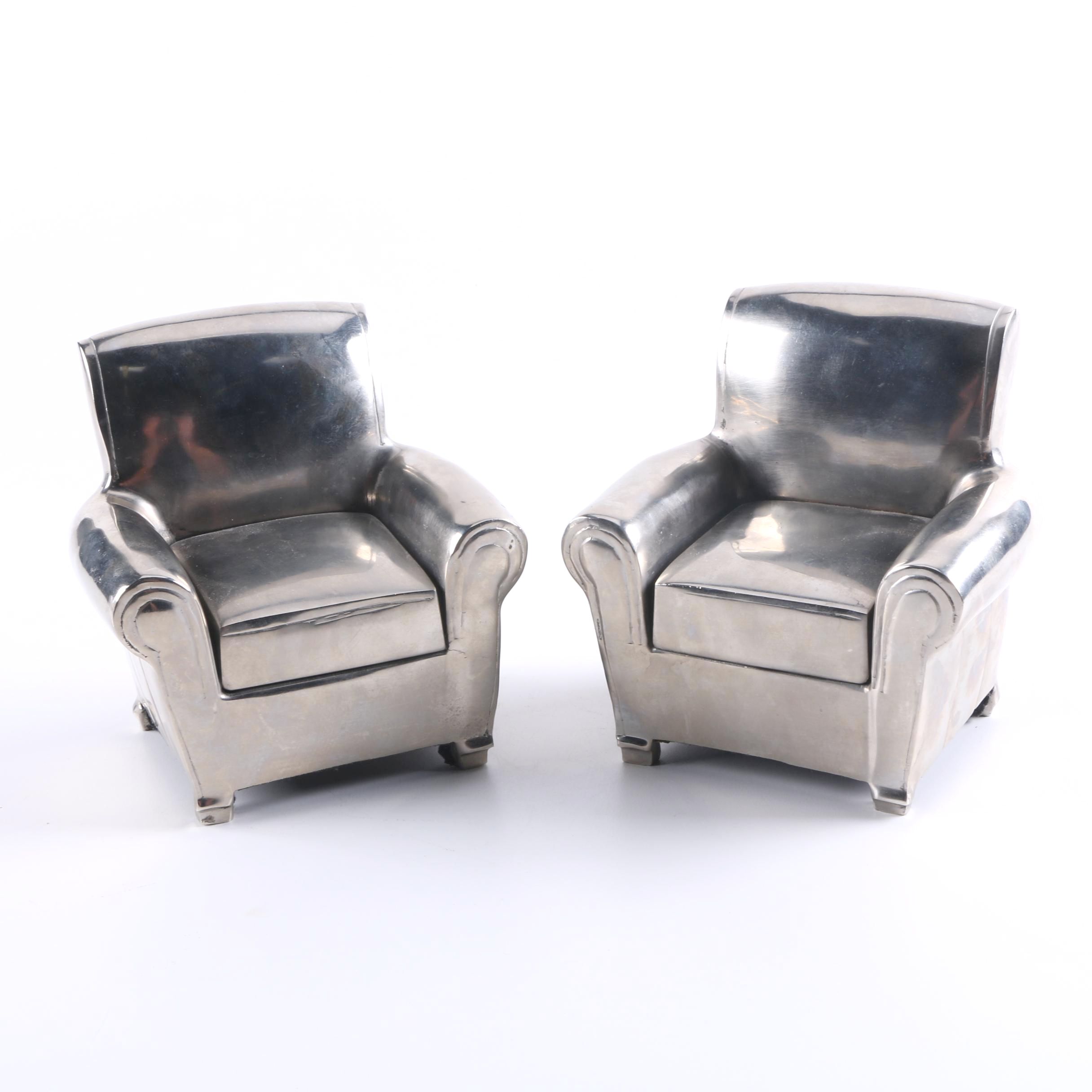 Metal Chair Bookends