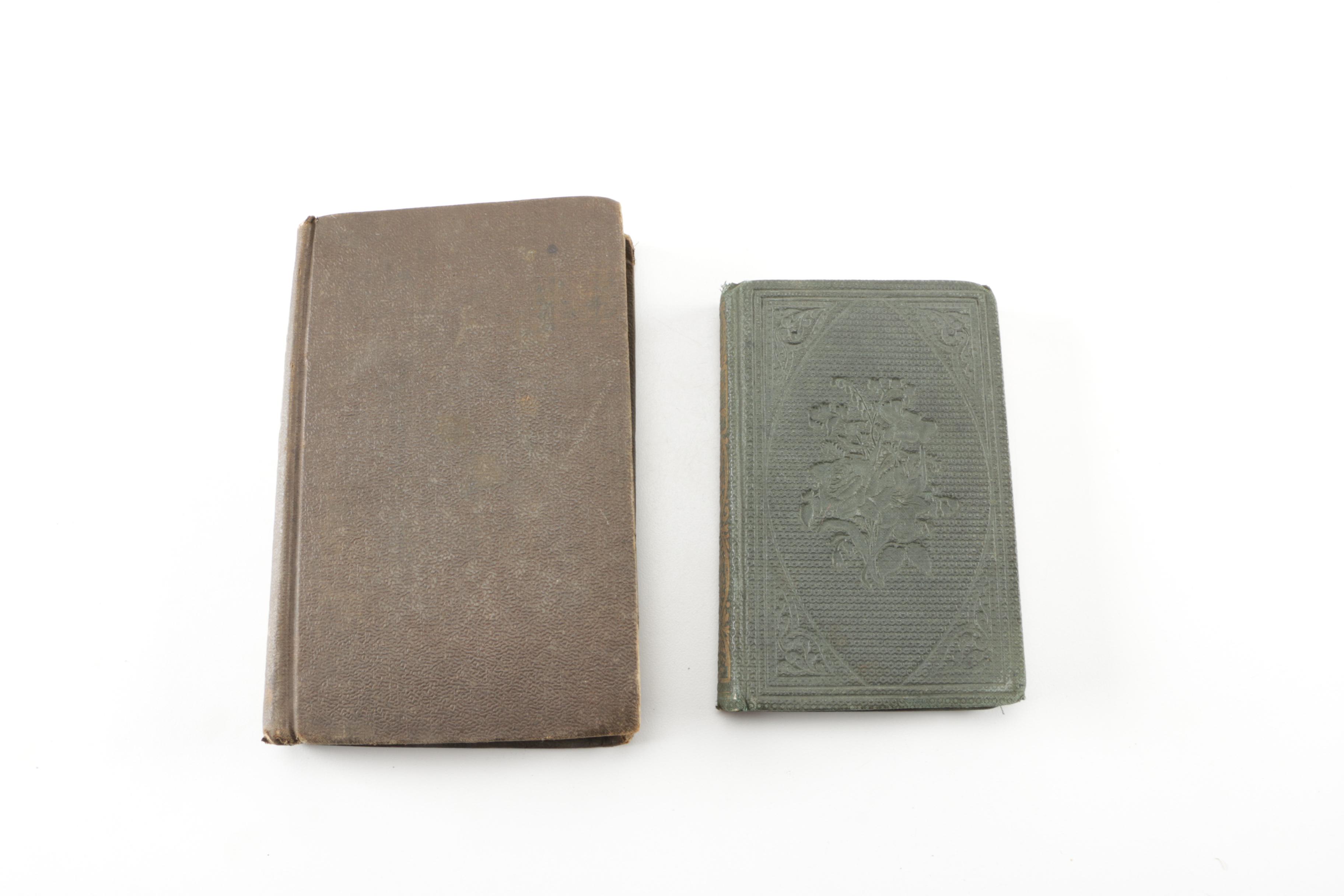 Assortment of Antique Books including New Edition "The Poetical Works" by John Keats