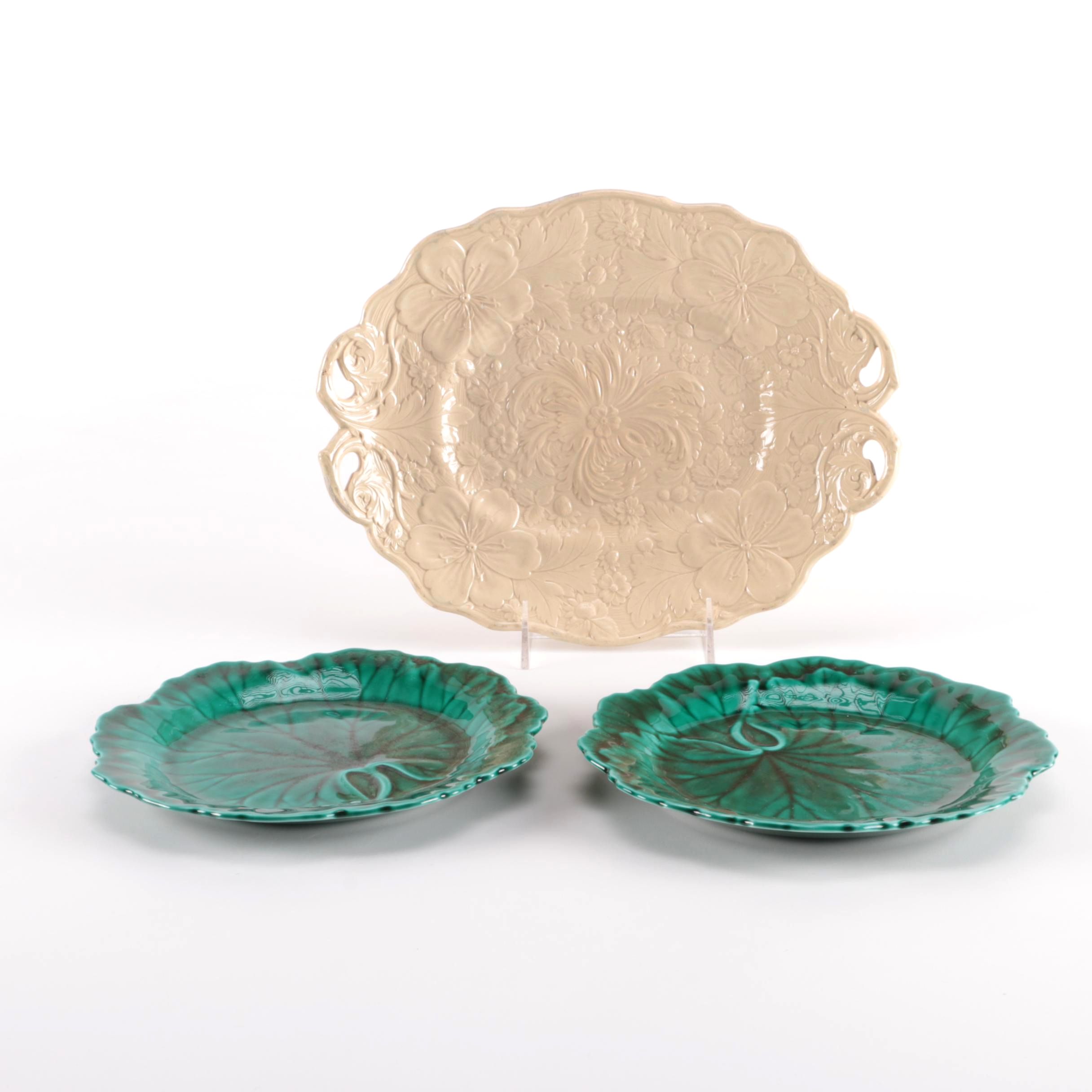 Serving Dishes Featuring Wedgwood Majolica