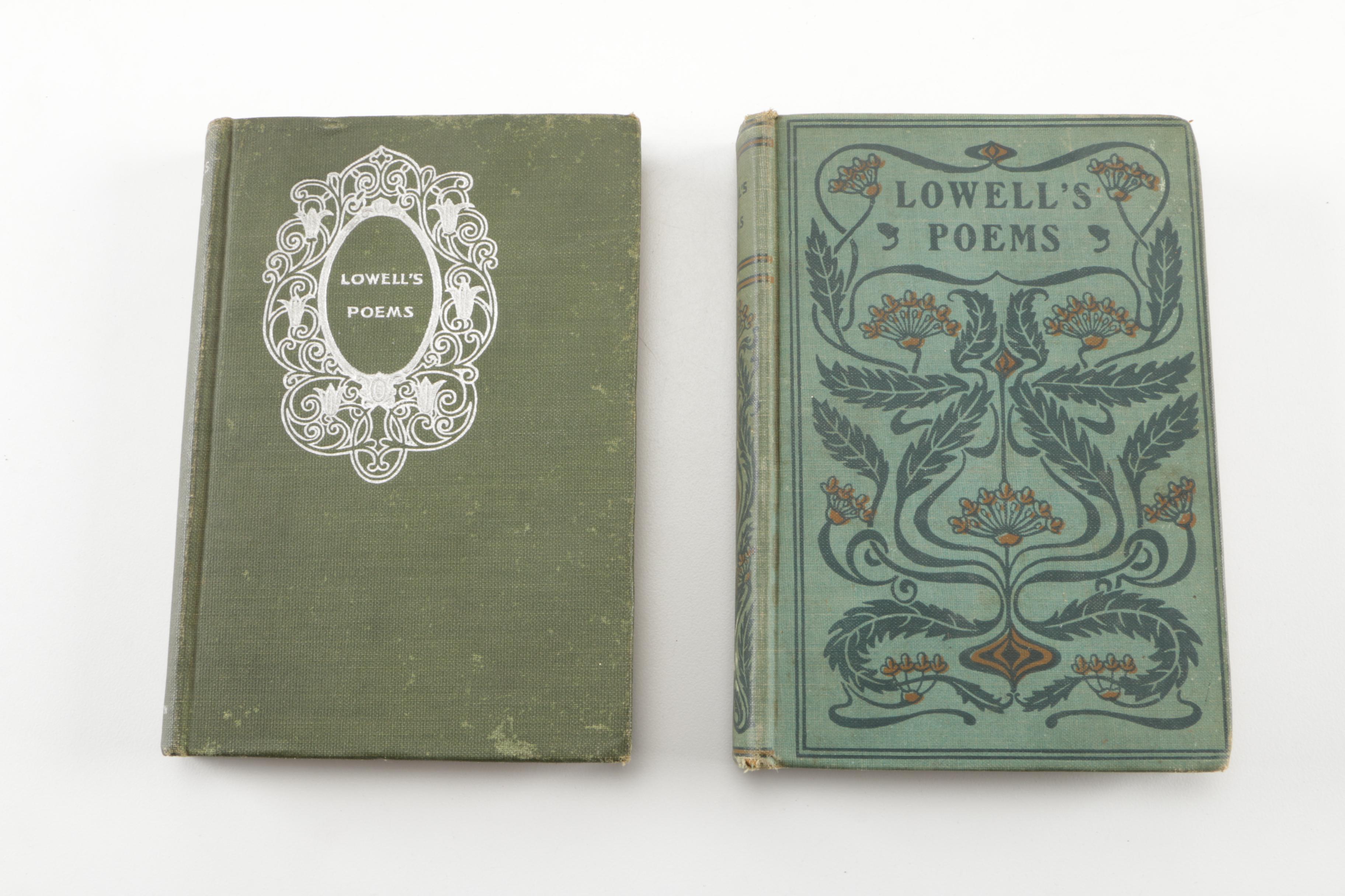 Assortment of Antique Books including New Edition "The Poetical Works" by John Keats