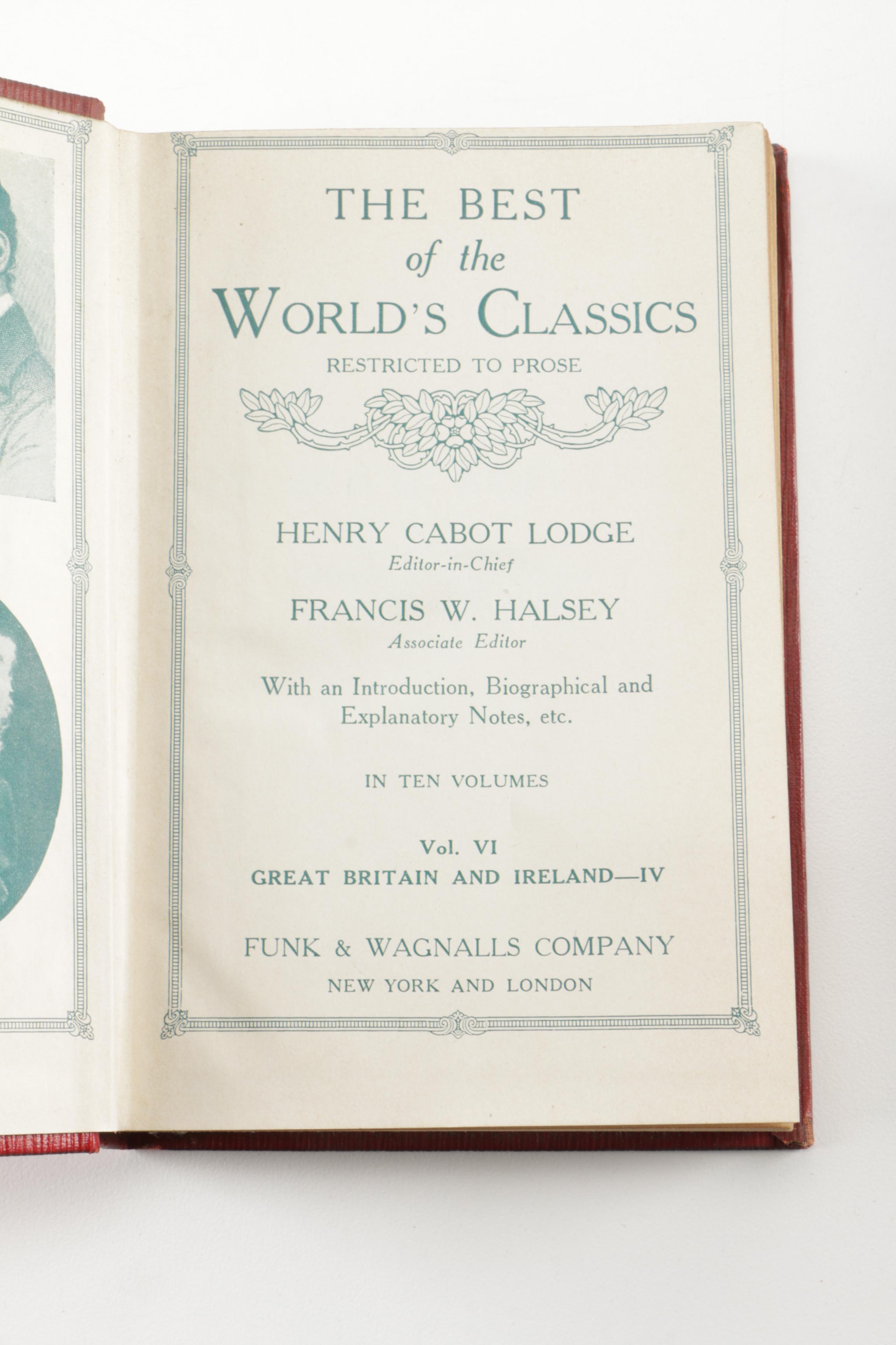 Assortment of Antique Books including New Edition "The Poetical Works" by John Keats