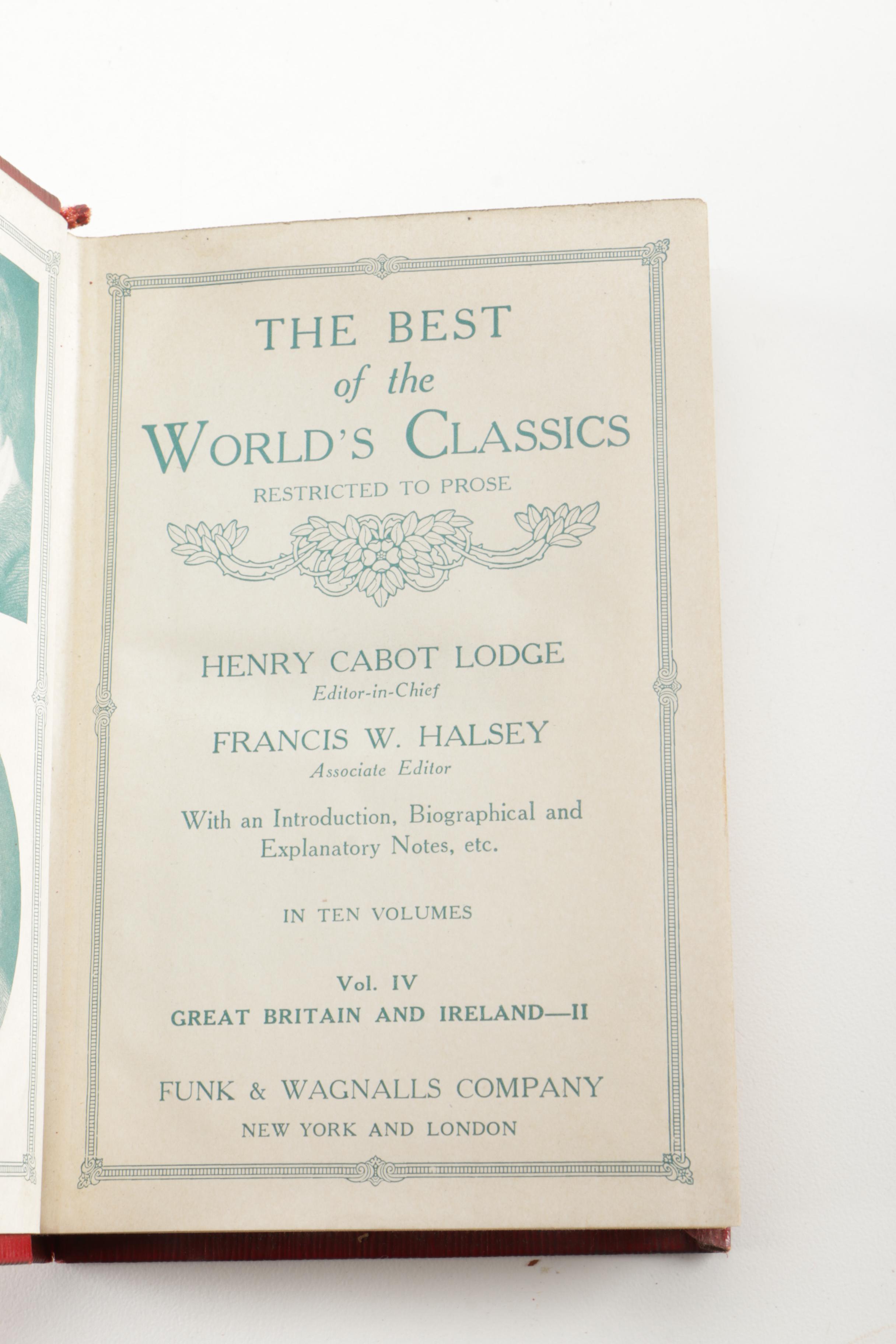 Assortment of Antique Books including New Edition "The Poetical Works" by John Keats