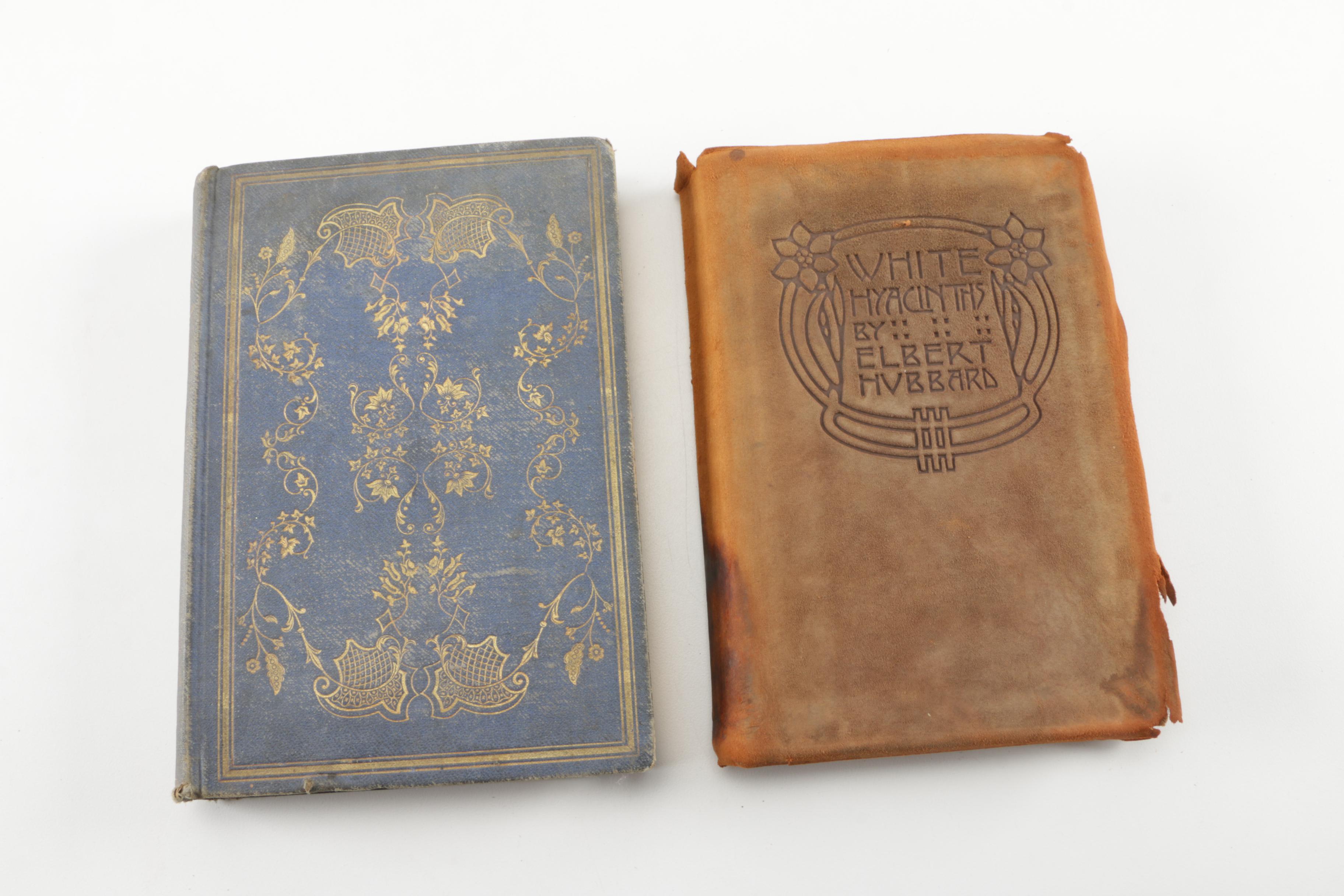 Assortment of Antique Books including New Edition "The Poetical Works" by John Keats