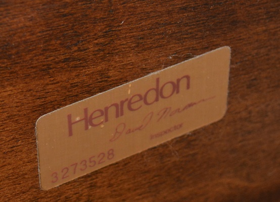 Henredon Four Poster Mahogany Queen Size Bed