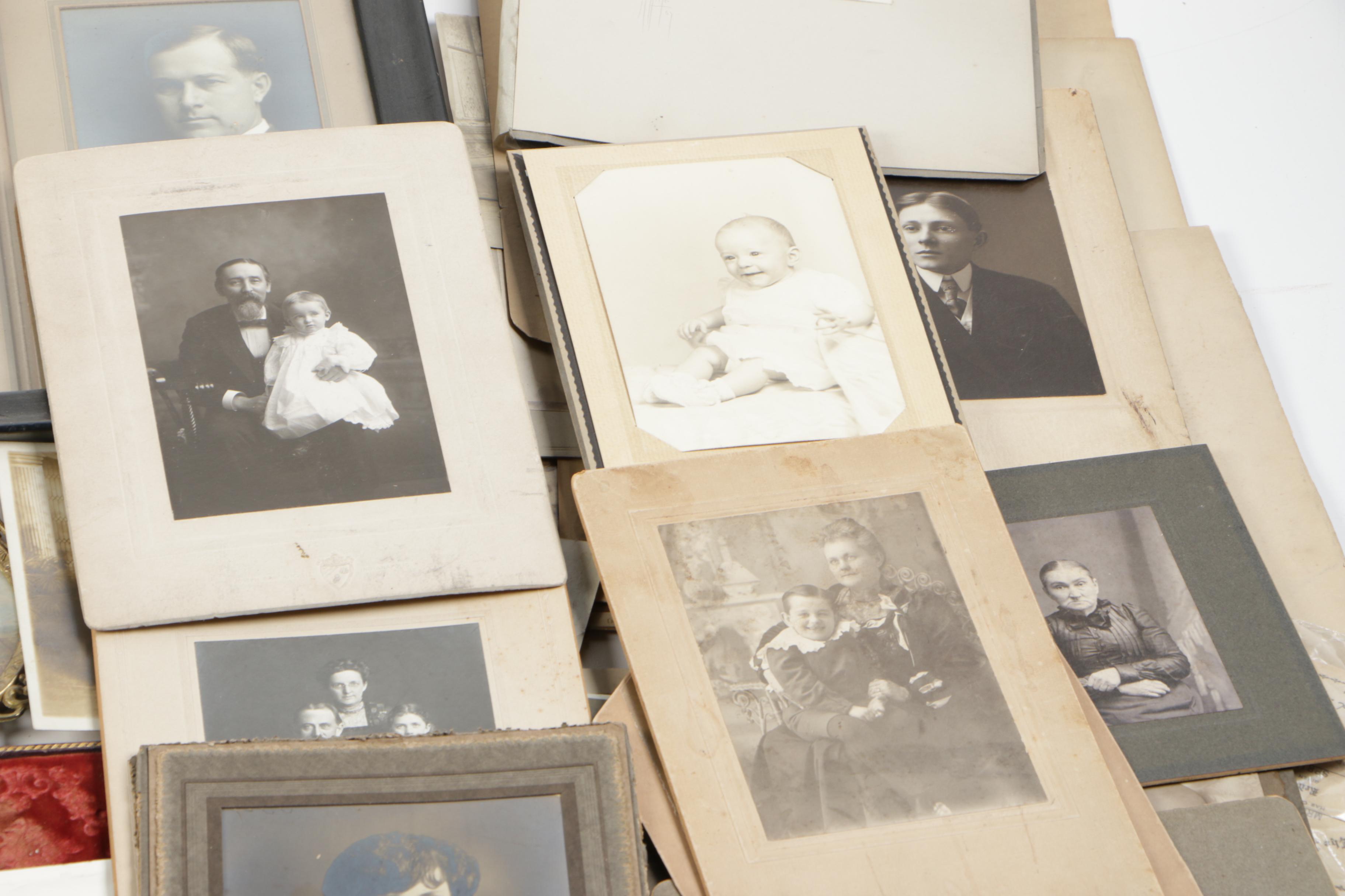 Assorted Antique and Vintage  Photos, Postcards, and Other Items