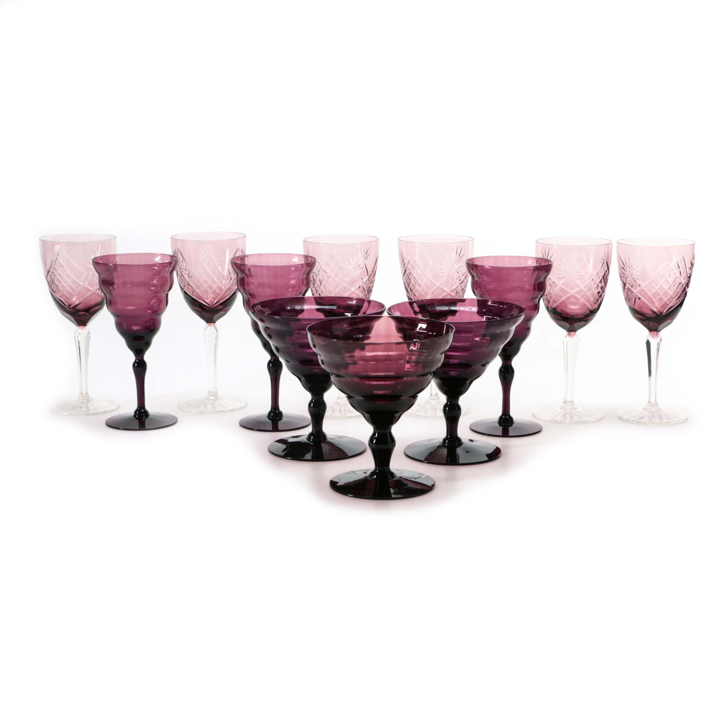 Amethyst Glass Stemware