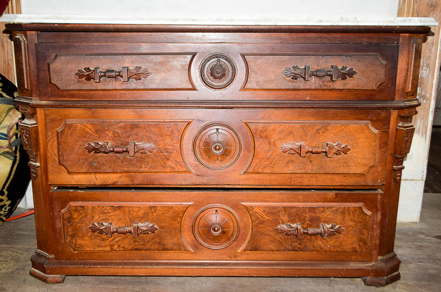 Antique Marble Top Dresser