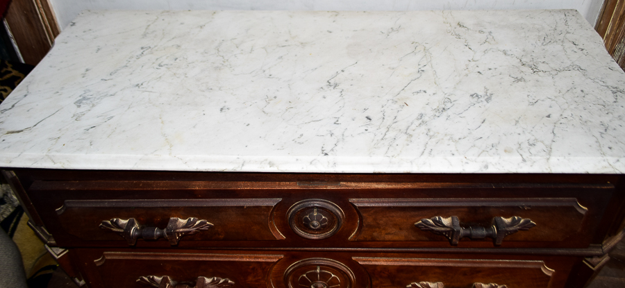 Antique Marble Top Dresser