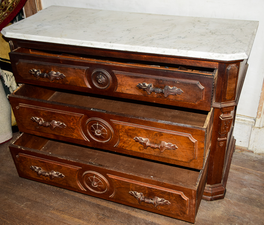Antique Marble Top Dresser