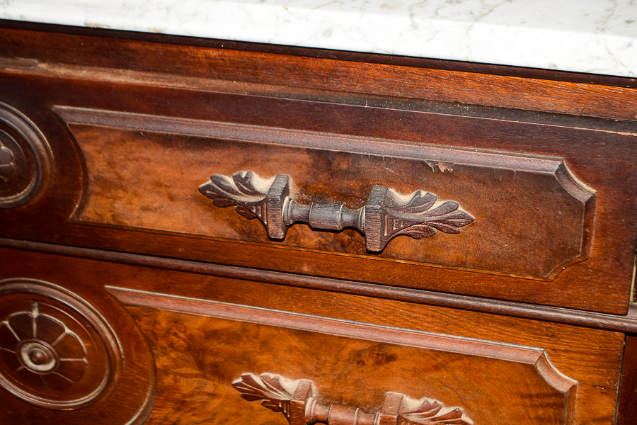Antique Marble Top Dresser