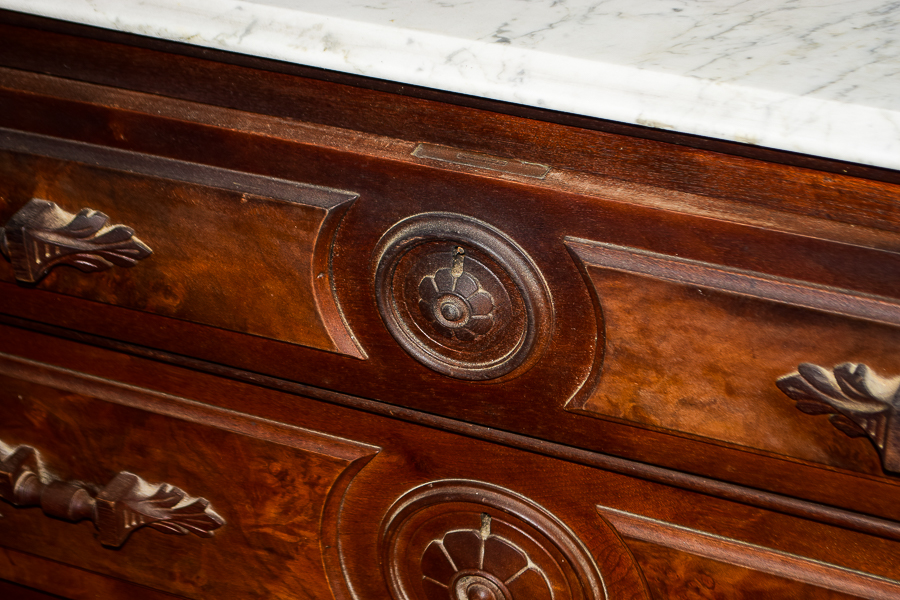 Antique Marble Top Dresser