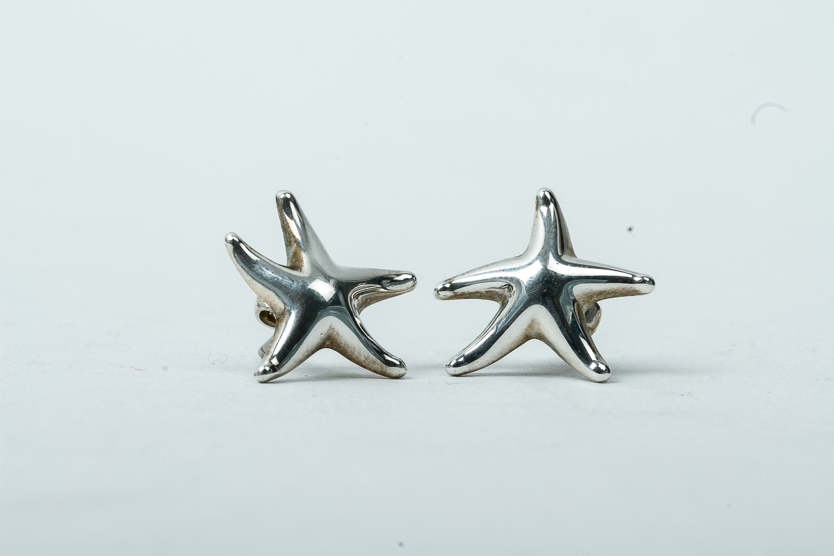 Elsa Peretti for Tiffany & Co Sterling Starfish Earrings