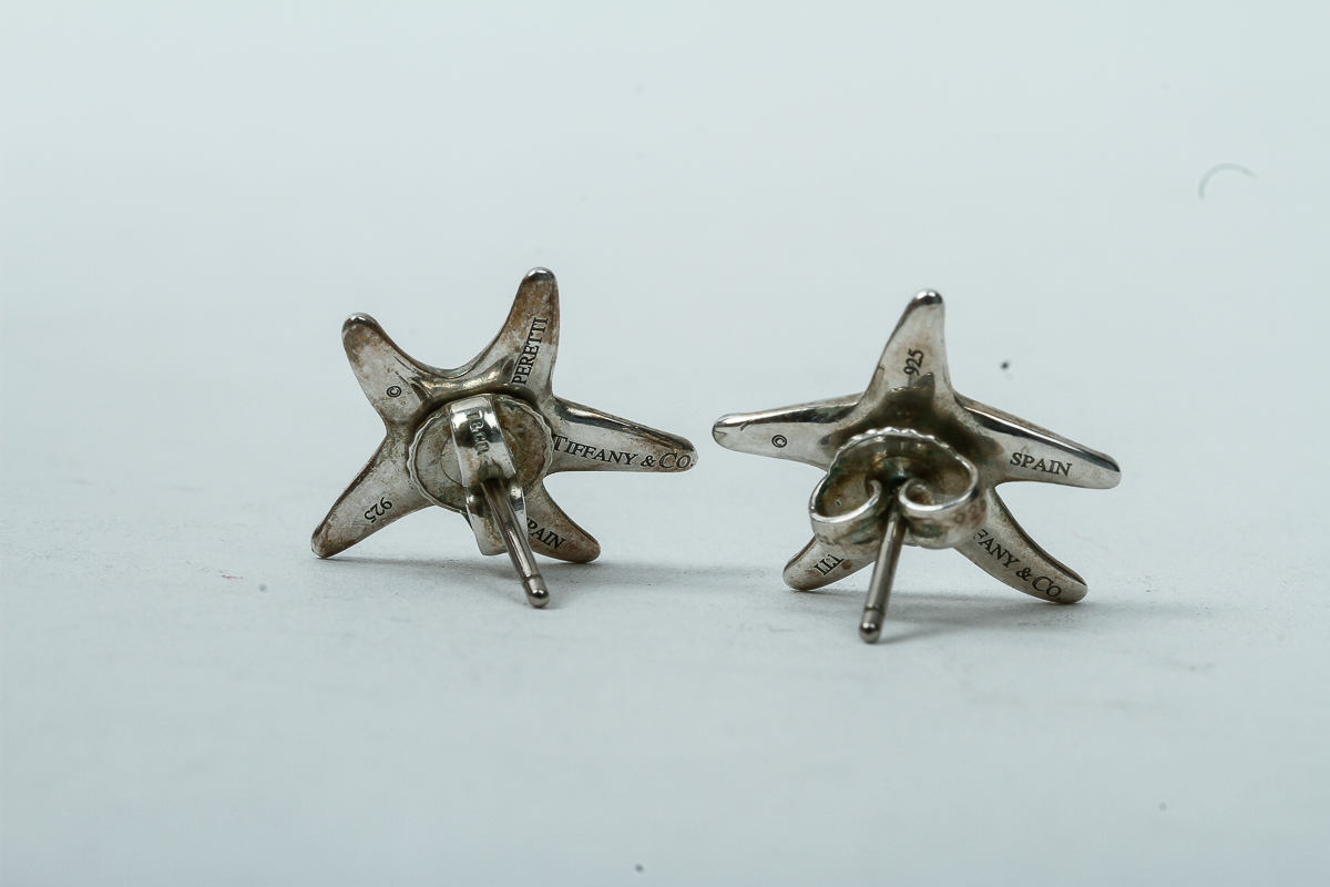 Elsa Peretti for Tiffany & Co Sterling Starfish Earrings