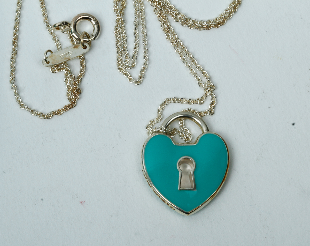 Tiffany & Co Sterling Pendant Necklace