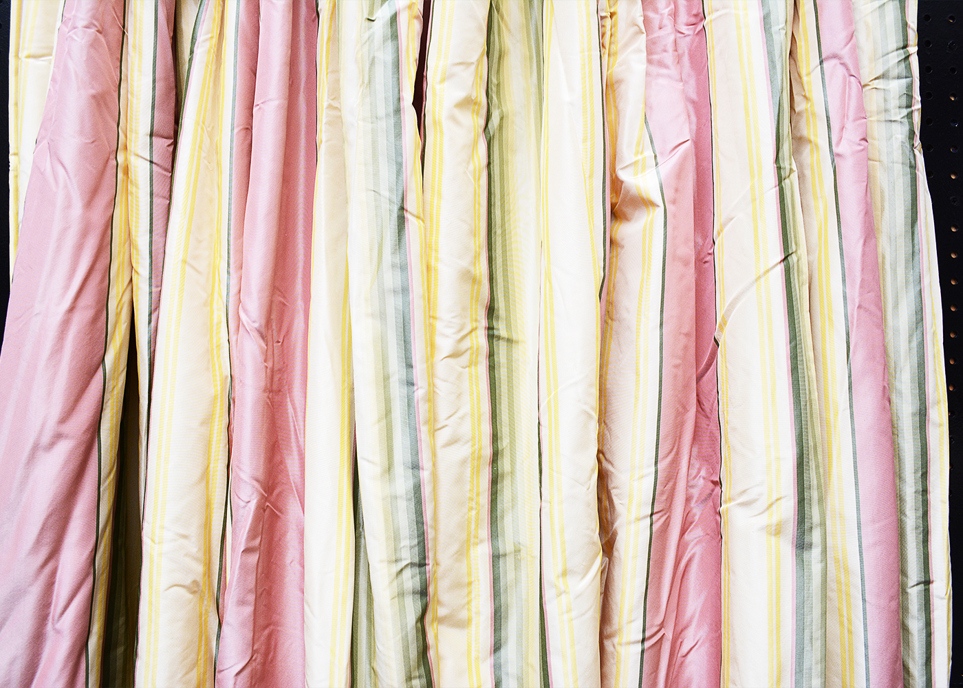 Striped Silk Drapes